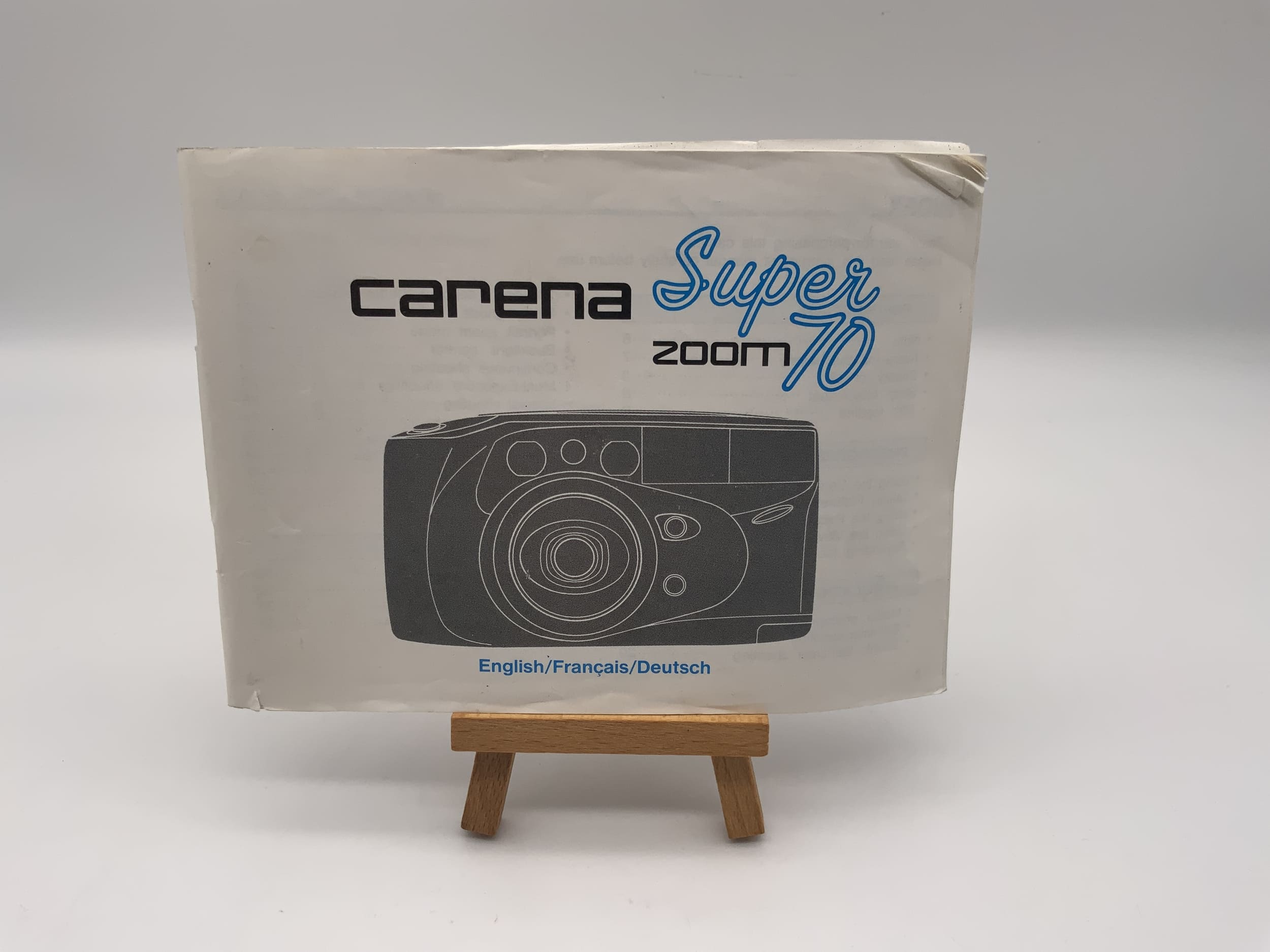 Manuel d'utilisation du Carena Super Zoom 70