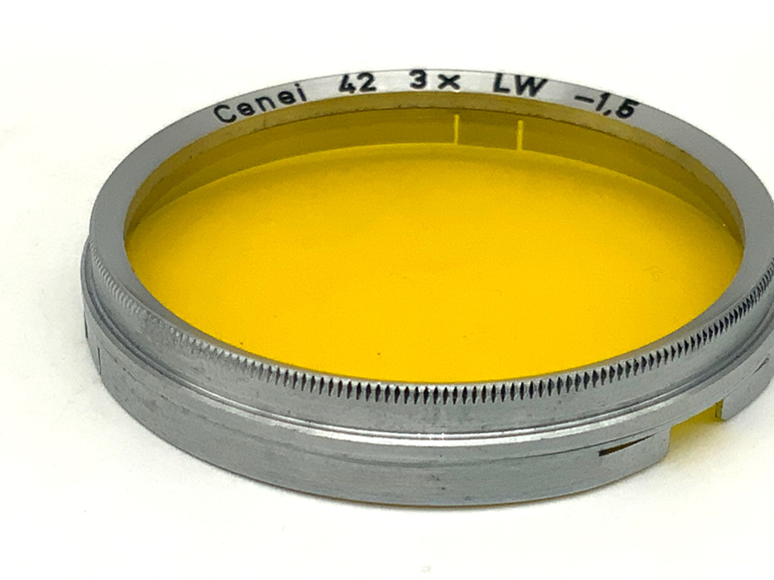 Filtre de couleur Cenei jaune/jaune 3x LW -1,5, filtre à enfiler 42 mm