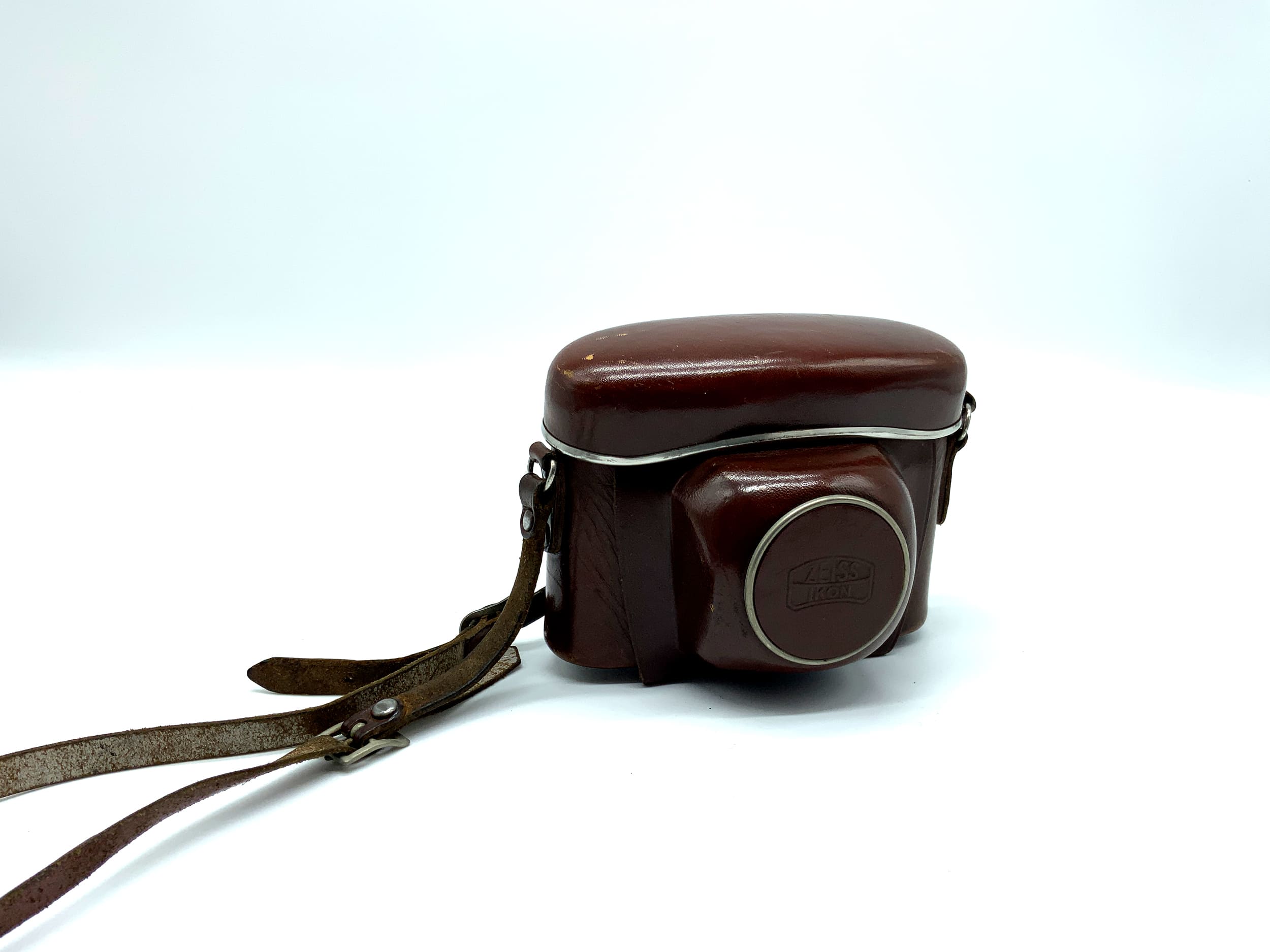 Étui prêt à l'emploi pour lunettes Zeiss Ikon Contina, en cuir marron, sac 1284/24