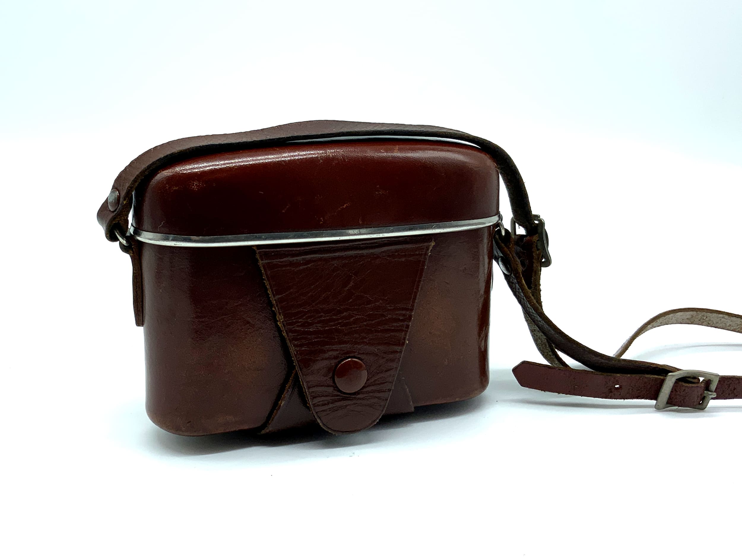 Étui prêt à l'emploi pour lunettes Zeiss Ikon Contina, en cuir marron, sac 1284/24