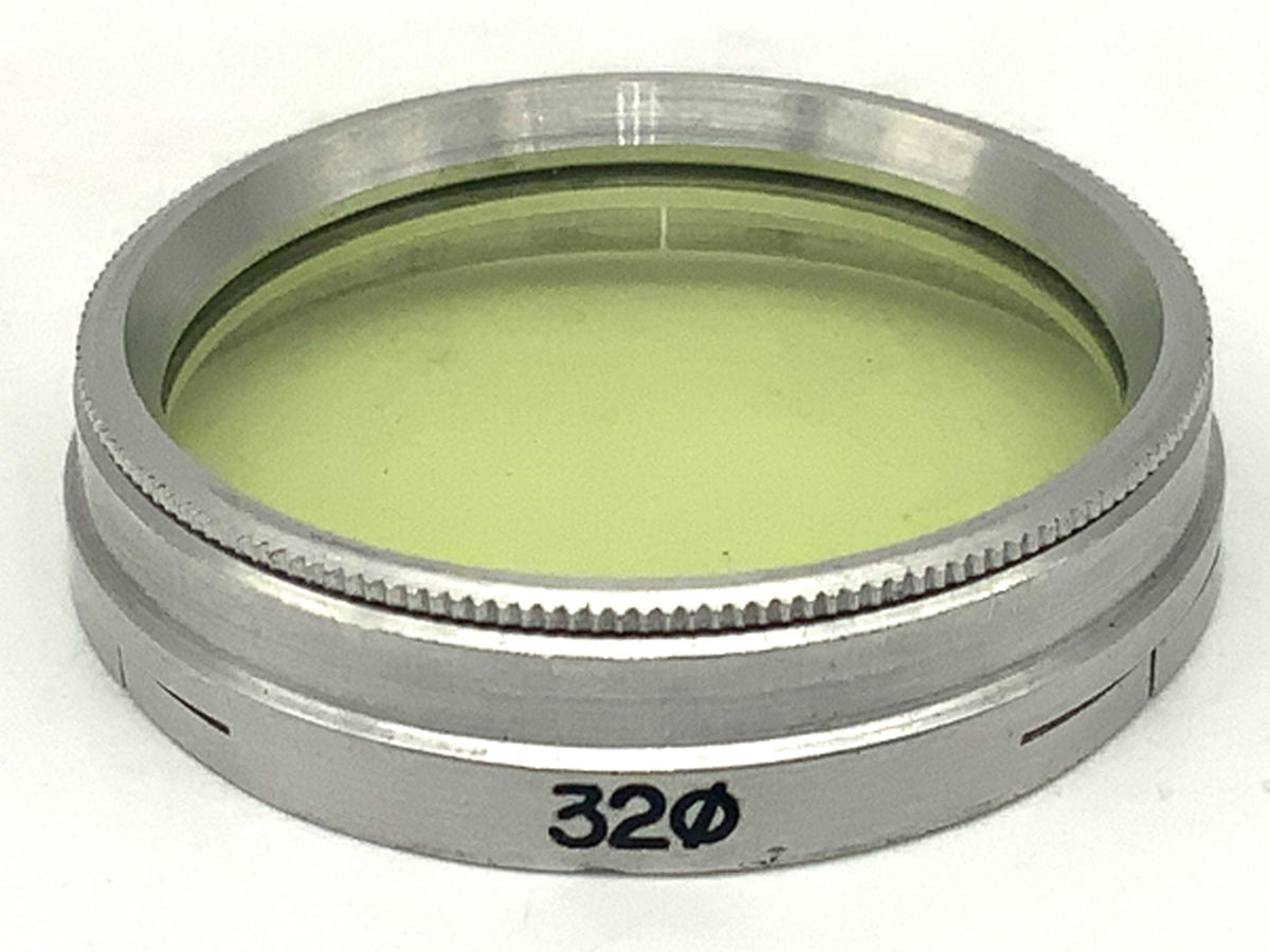 Filtre de couleur Panchromar jaune clair/filtre à enfiler jaune clair 32 mm
