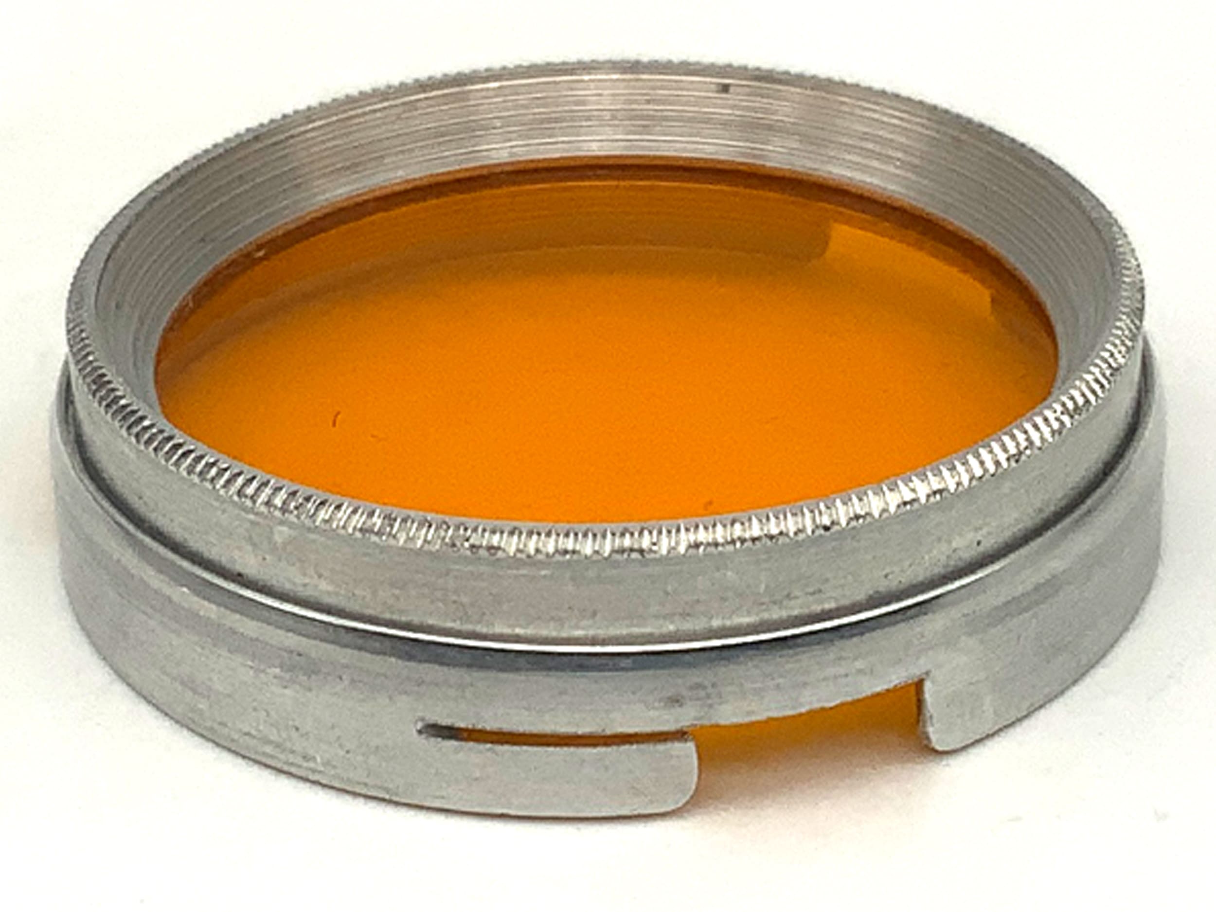 Filtre orange Arnz Jena, filtre à enfiler, circulaire de 32 mm