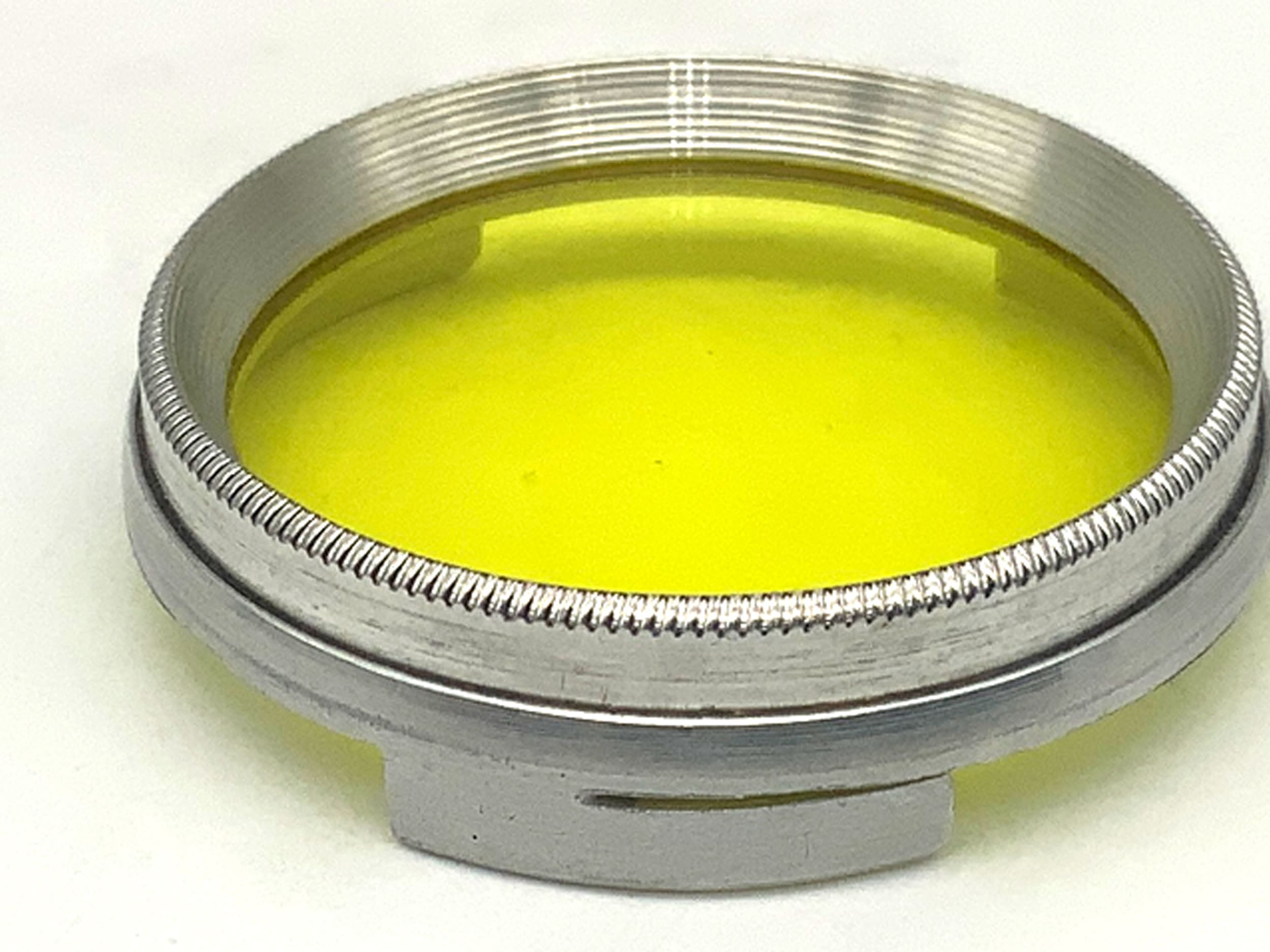 Filtre jaune Arnz Jena / filtre à enfiler circulaire de 32 mm