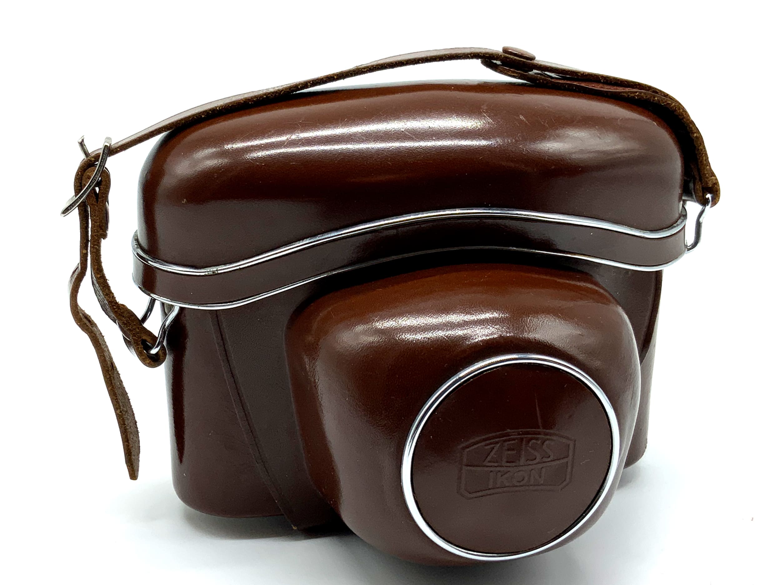 Étui Zeiss Ikon Contaflex Super B Ready, cuir marron, sac 20,7525