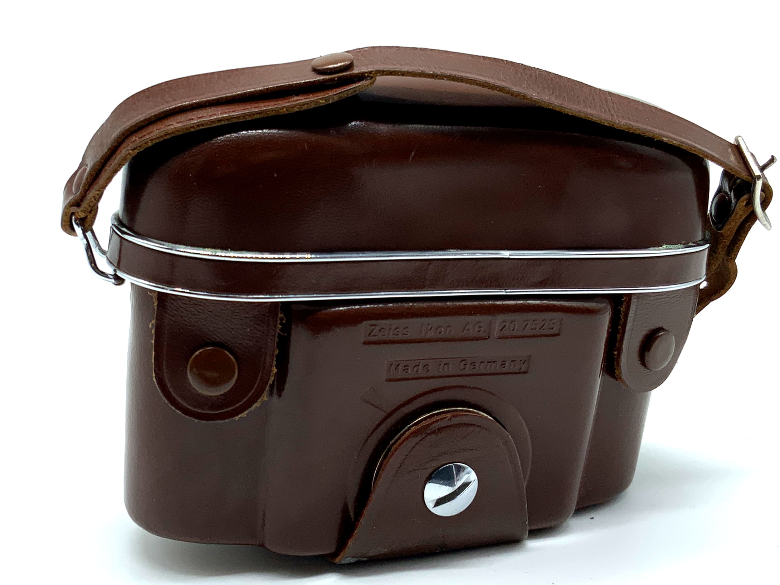 Étui Zeiss Ikon Contaflex Super B Ready, cuir marron, sac 20,7525