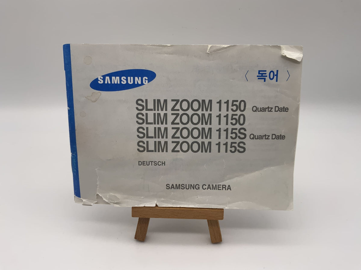 Manuel d'utilisation du Samsung Slim Zoom 1150/115S Quartz Date
