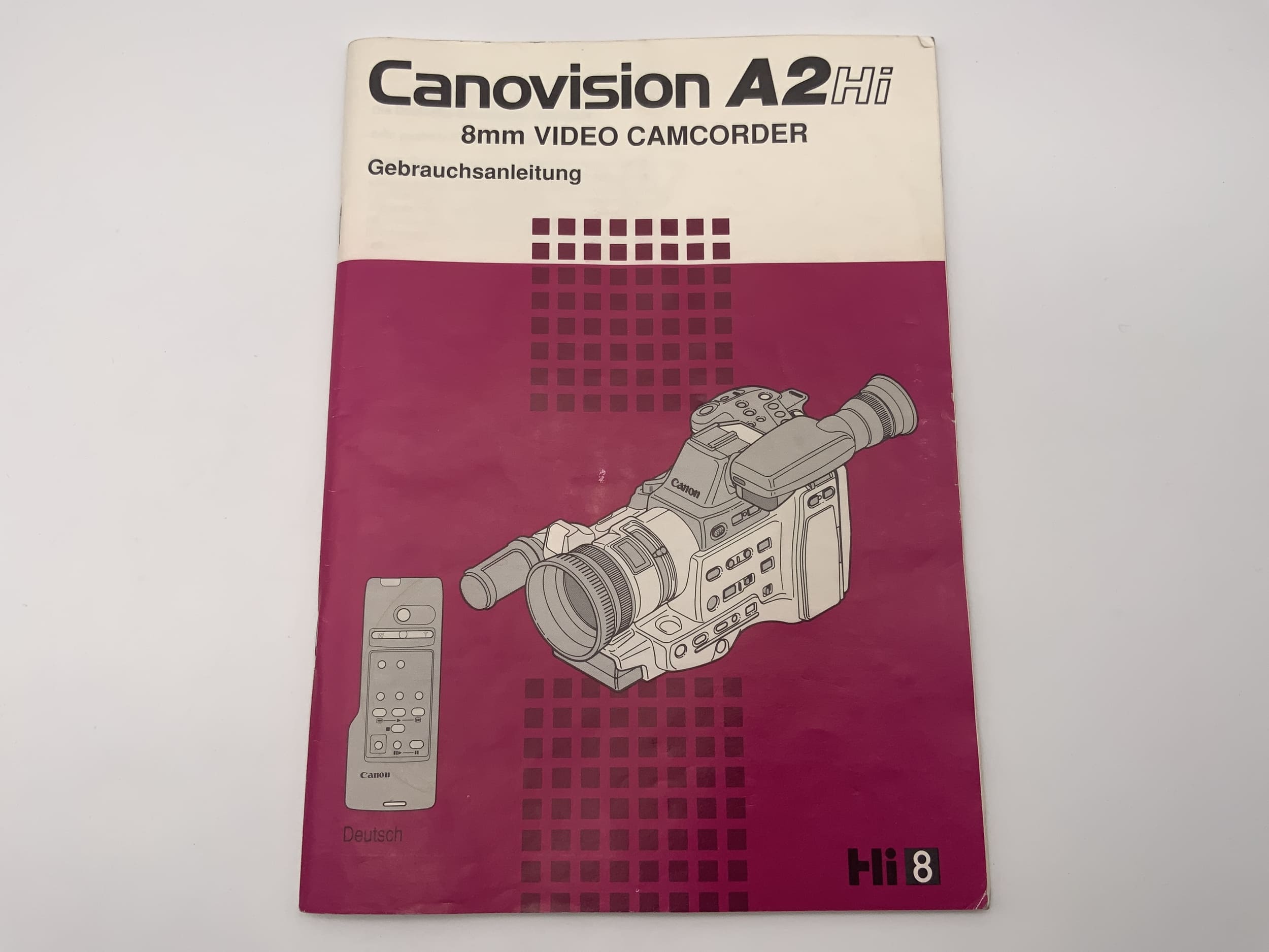 Canovision A2 Hi 8mm Video Camcorder User Manual