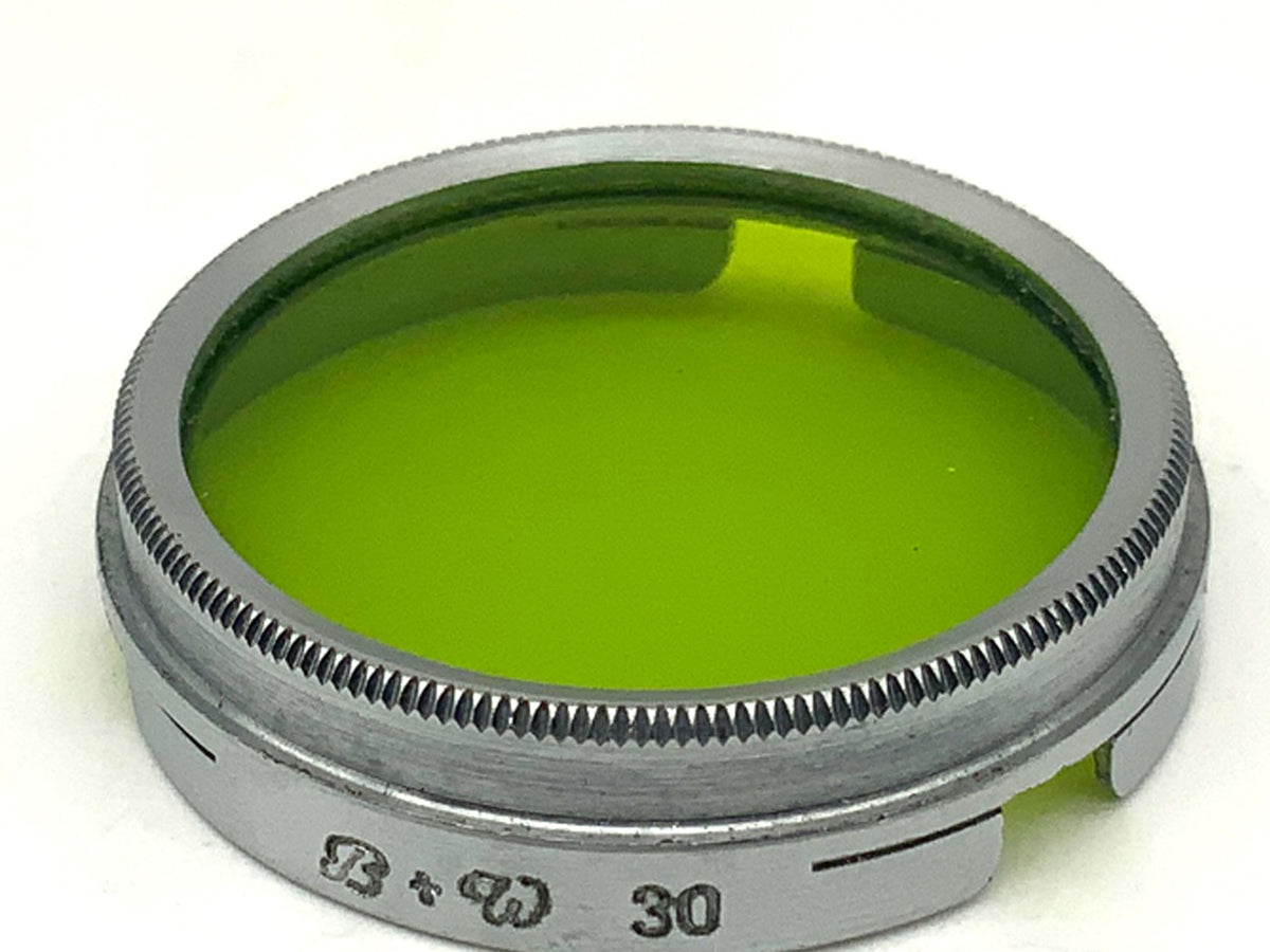 Filtre vert B+W, filtre à enfiler, circulaire de 30 mm