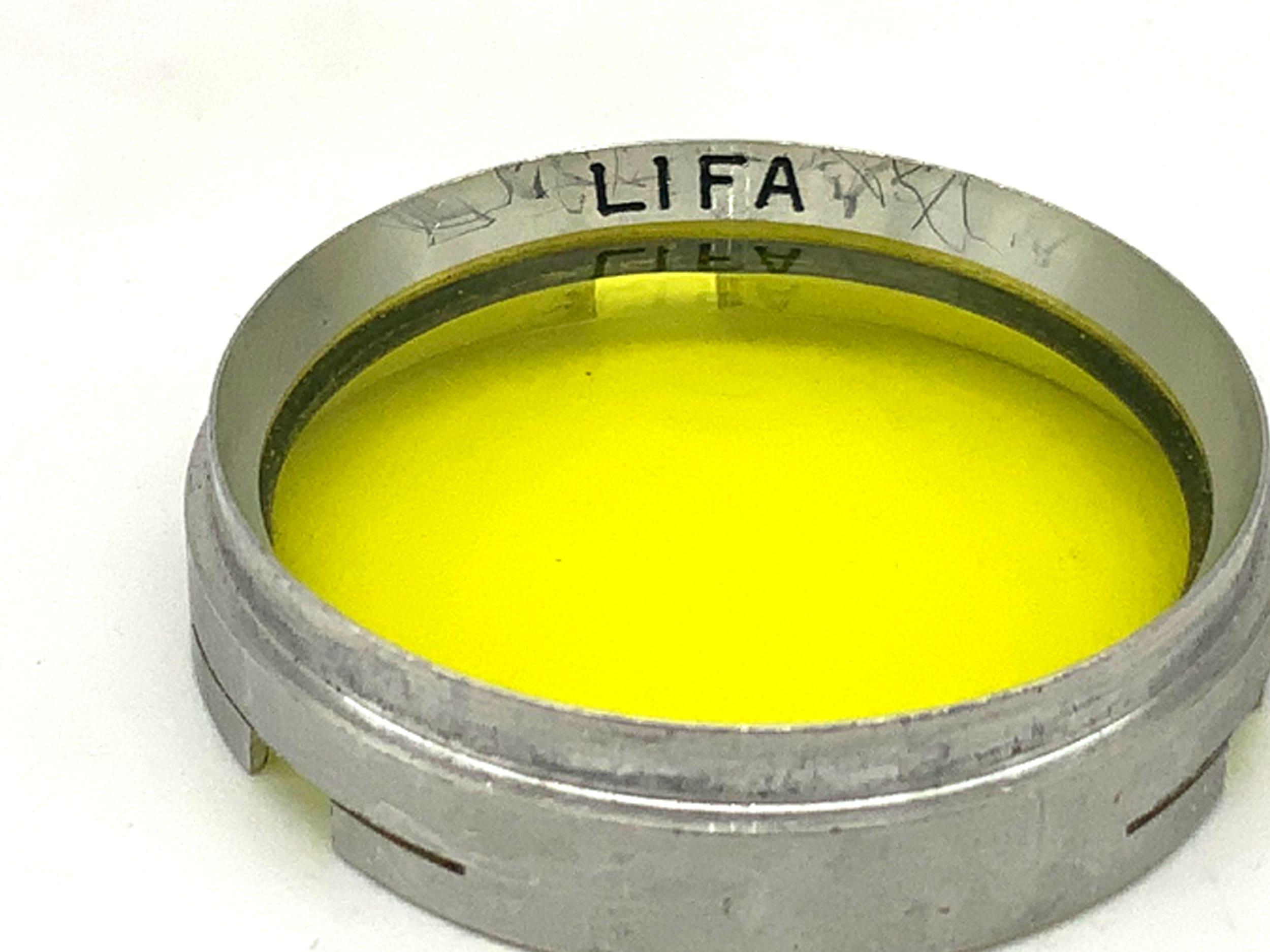 Filtre de couleur Lifa jaune/jaune O 2/30 à enfiler, circulaire, 30 mm