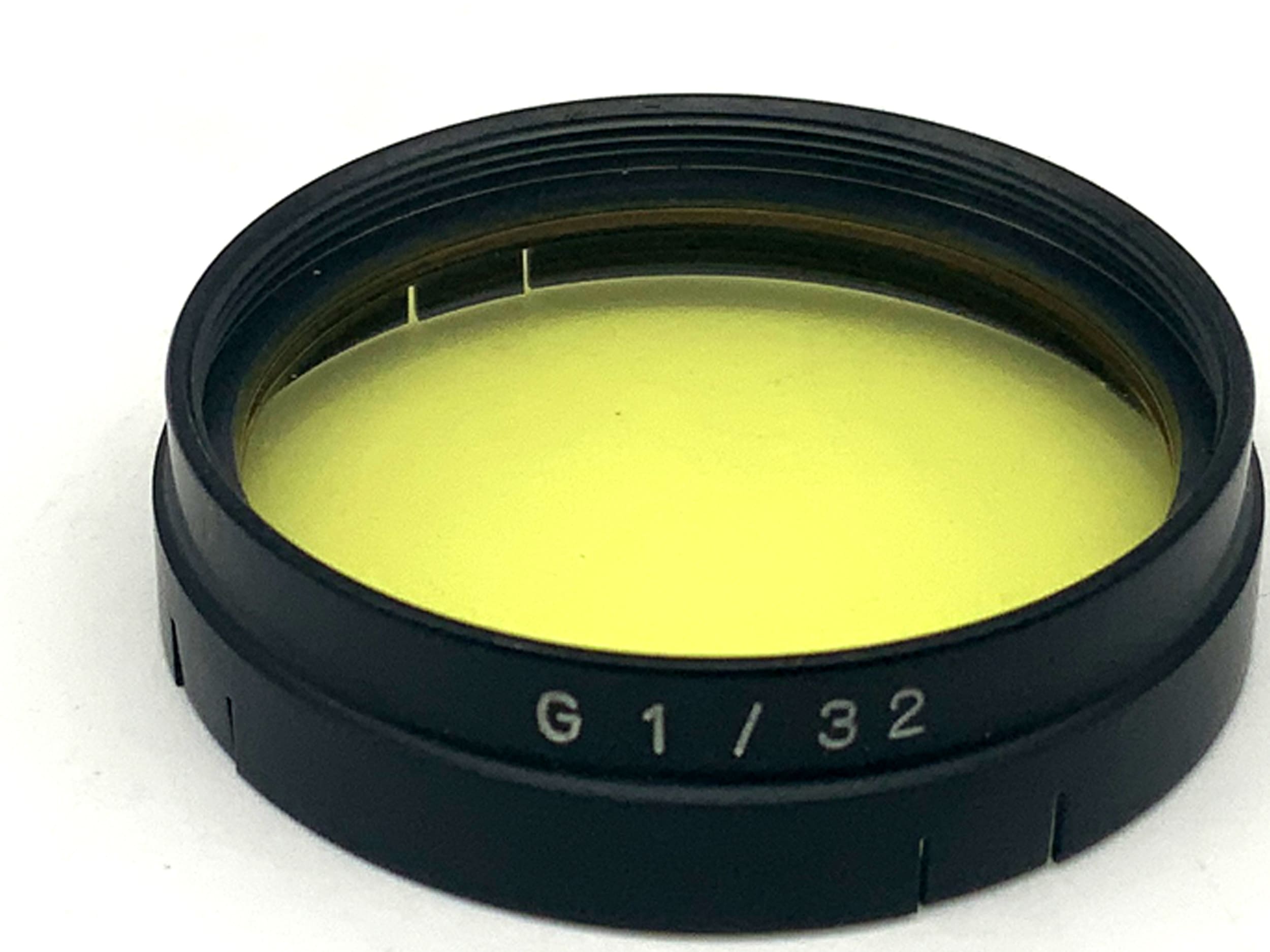 Filtre de couleur Carl Zeiss Jena jaune/jaune G1/32, filtre à clipser, 32 mm