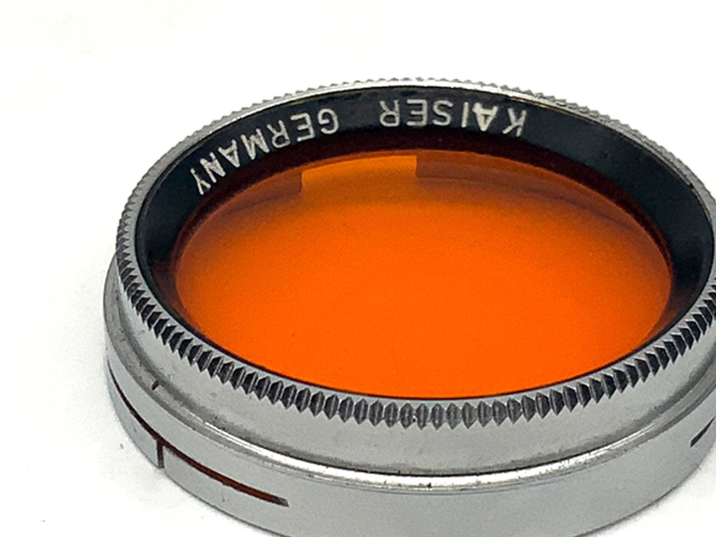 Filtre orange Kaiser, filtre à enfiler, circulaire de 27 mm