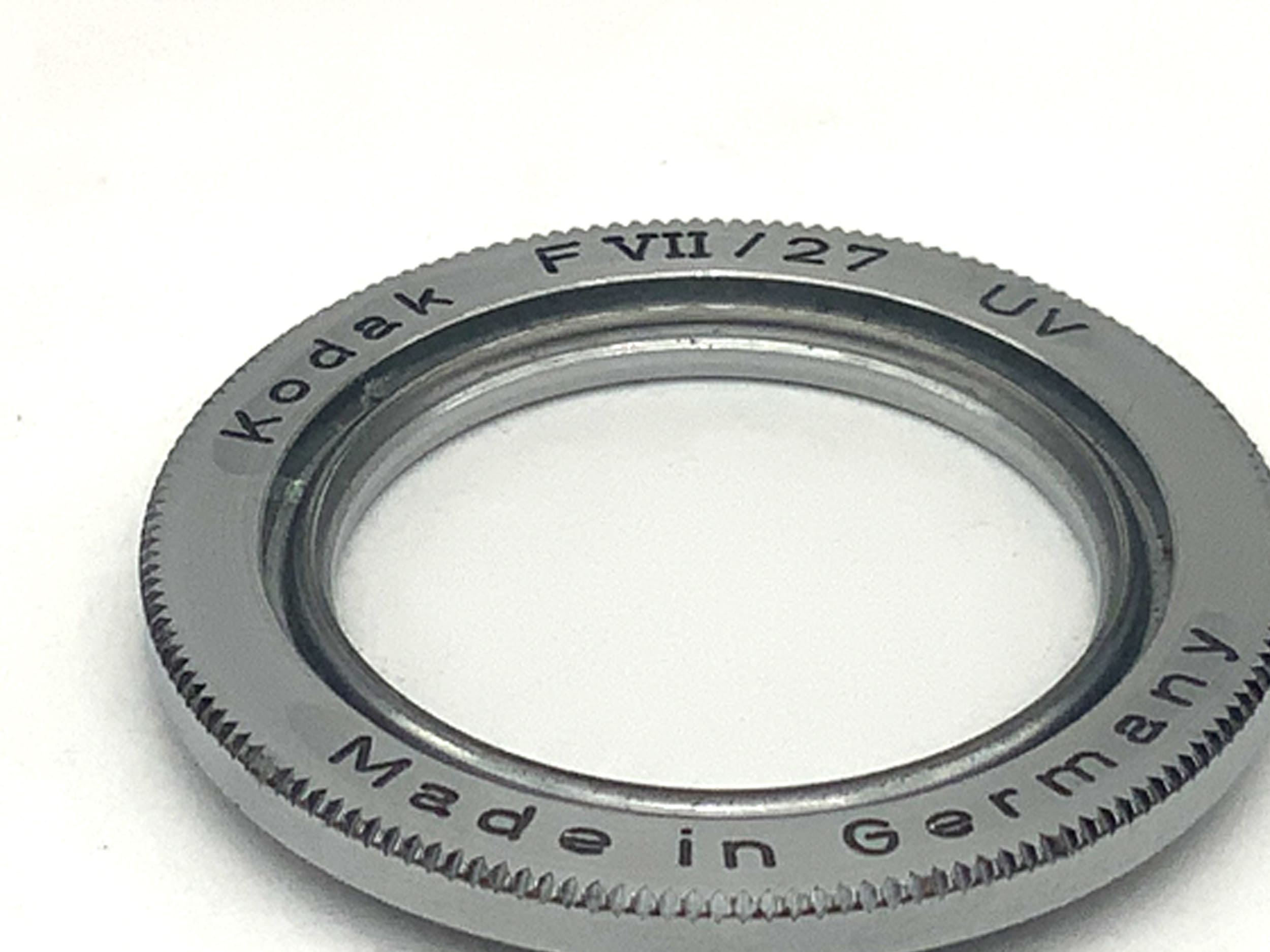 Filtre Kodak UV F VII/27, filetage circulaire de 27 mm