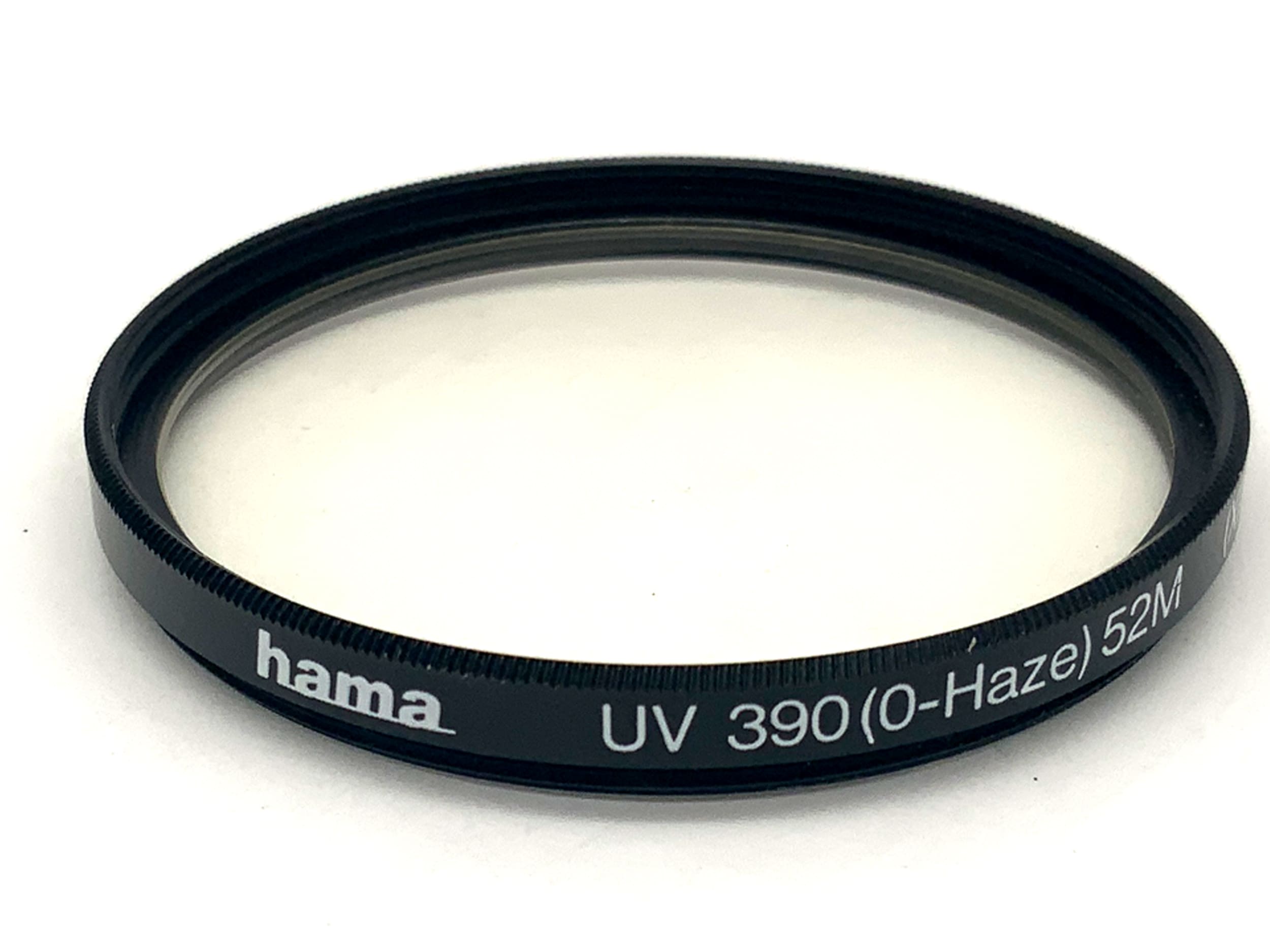 Filtre Hama UV 390 (0-Haze) 52M (XIX) Filetage circulaire de 52 mm