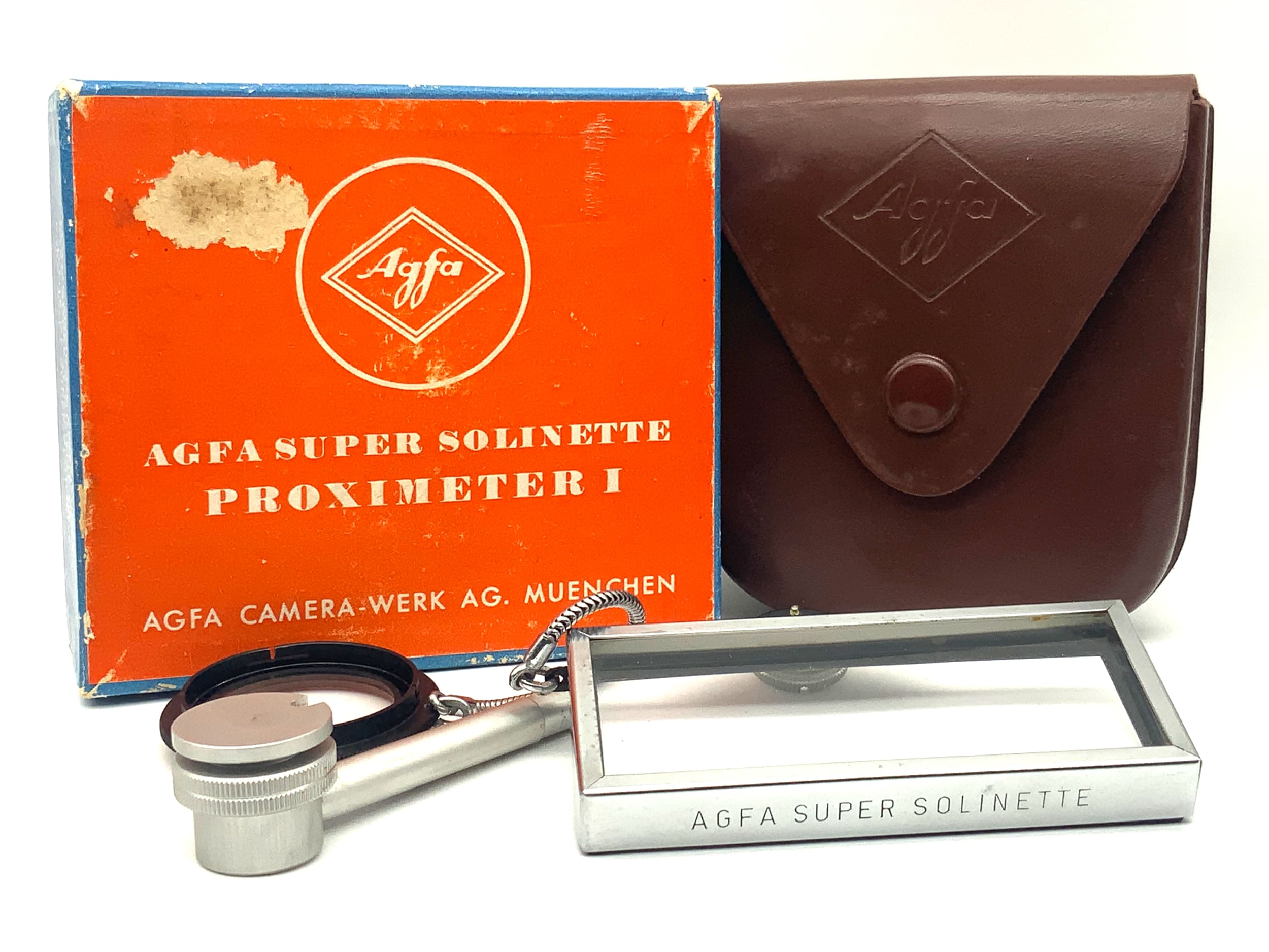 Agfa Close-Up Proximeter I for Super Solinette in original packaging, filter, filter thread