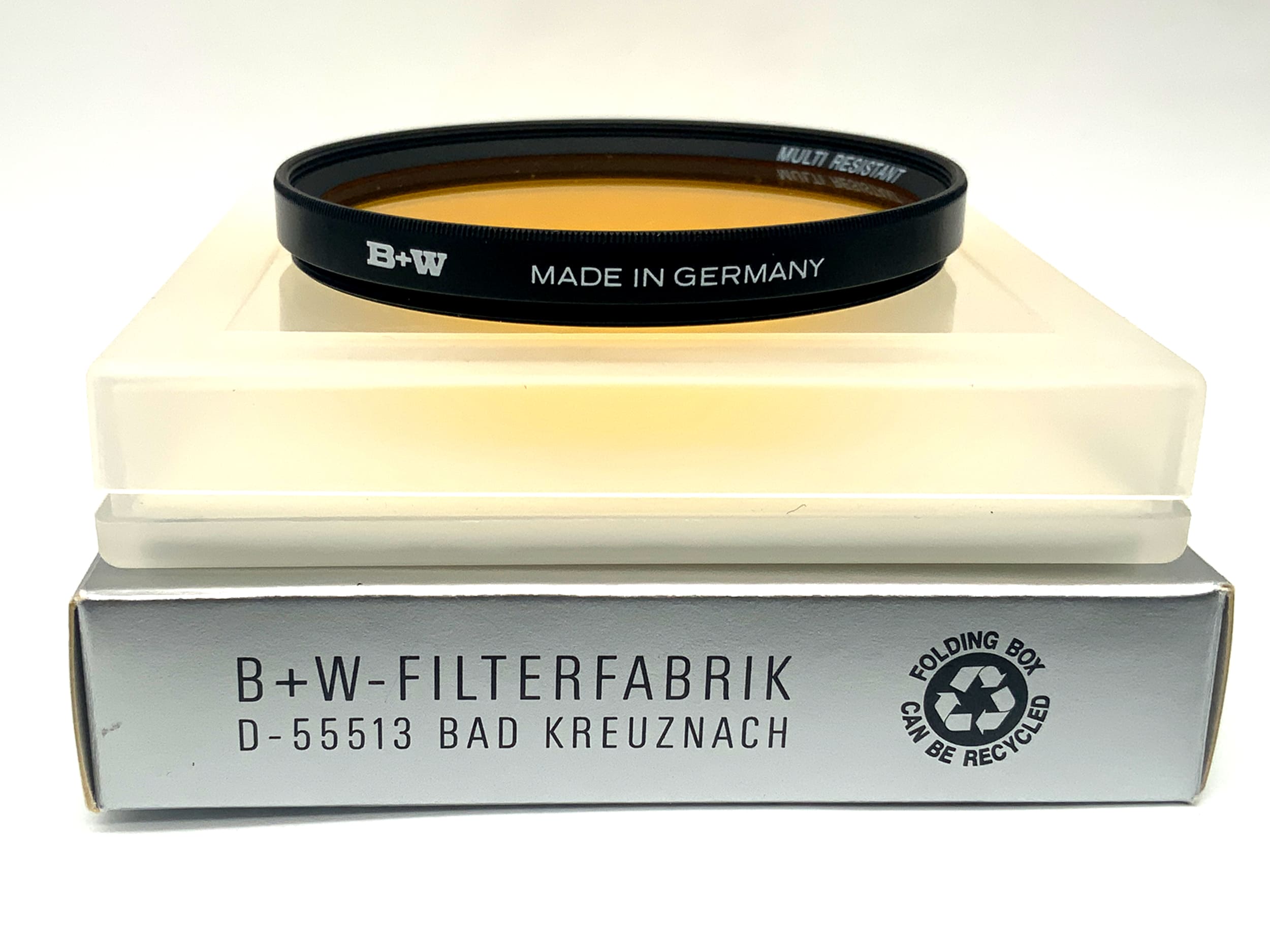 Filtre couleur B+W 67E 023 jaune/jaune 3x Multi Résistant dans son emballage d'origine, filtre 67 mm