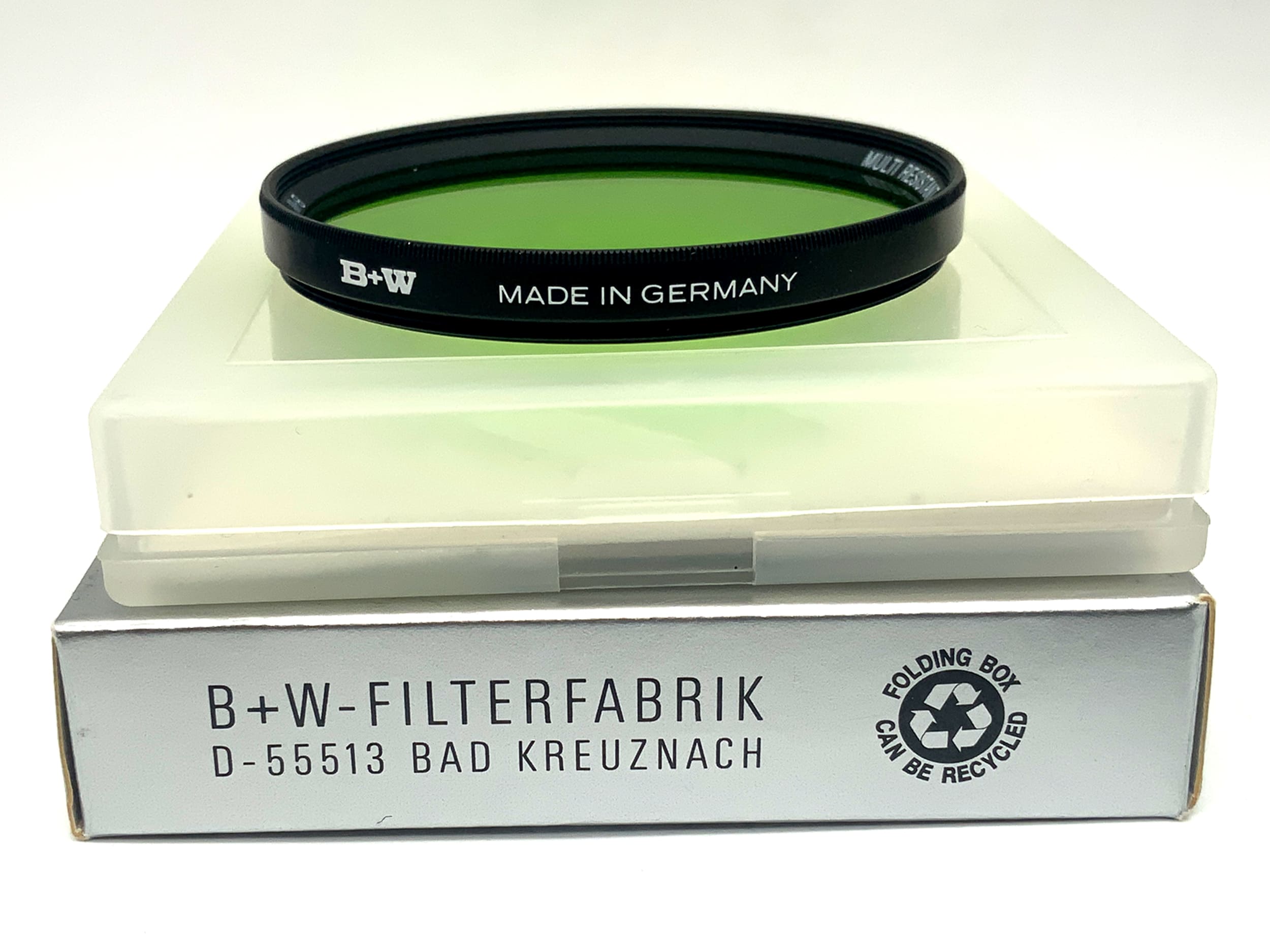 Filtre couleur B+W 67E 061 vert/vert 3x Multi Résistant dans son emballage d'origine, filtre 67 mm