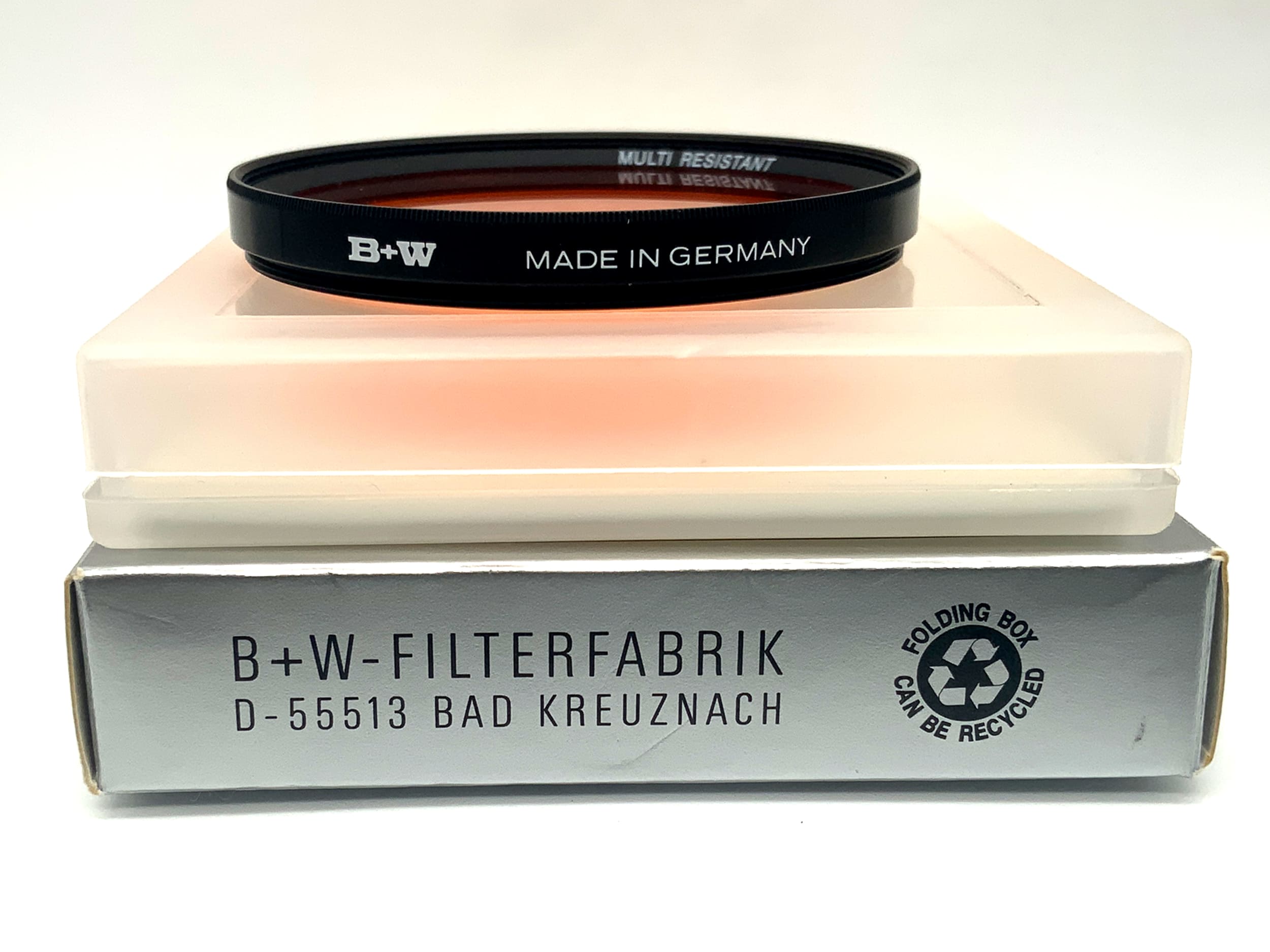 Filtre couleur B+W 67E 041 rouge orangé/rouge orangé 4x Multi Résistant dans son emballage d'origine 67 mm