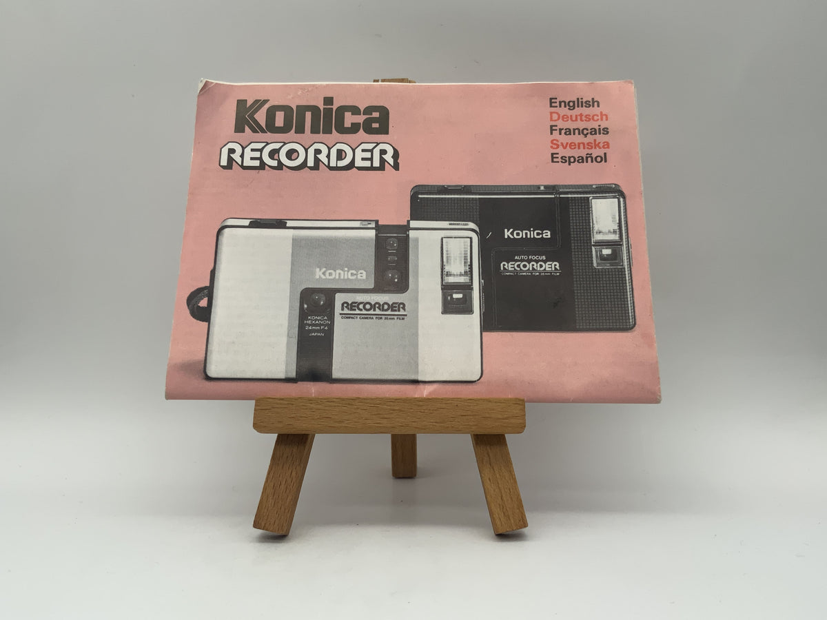 Manuel d'utilisation de l'enregistreur Konica (allemand)