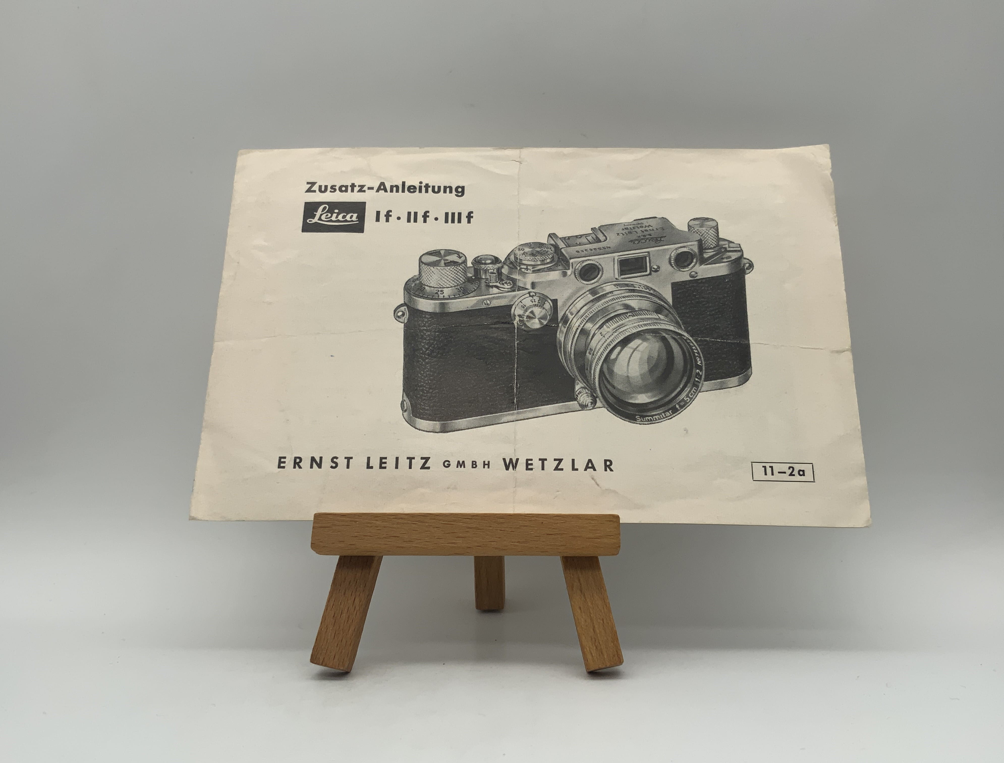 Leica If / IIf / IIIf Supplementary Instructions 11-2a Operating Instructions German