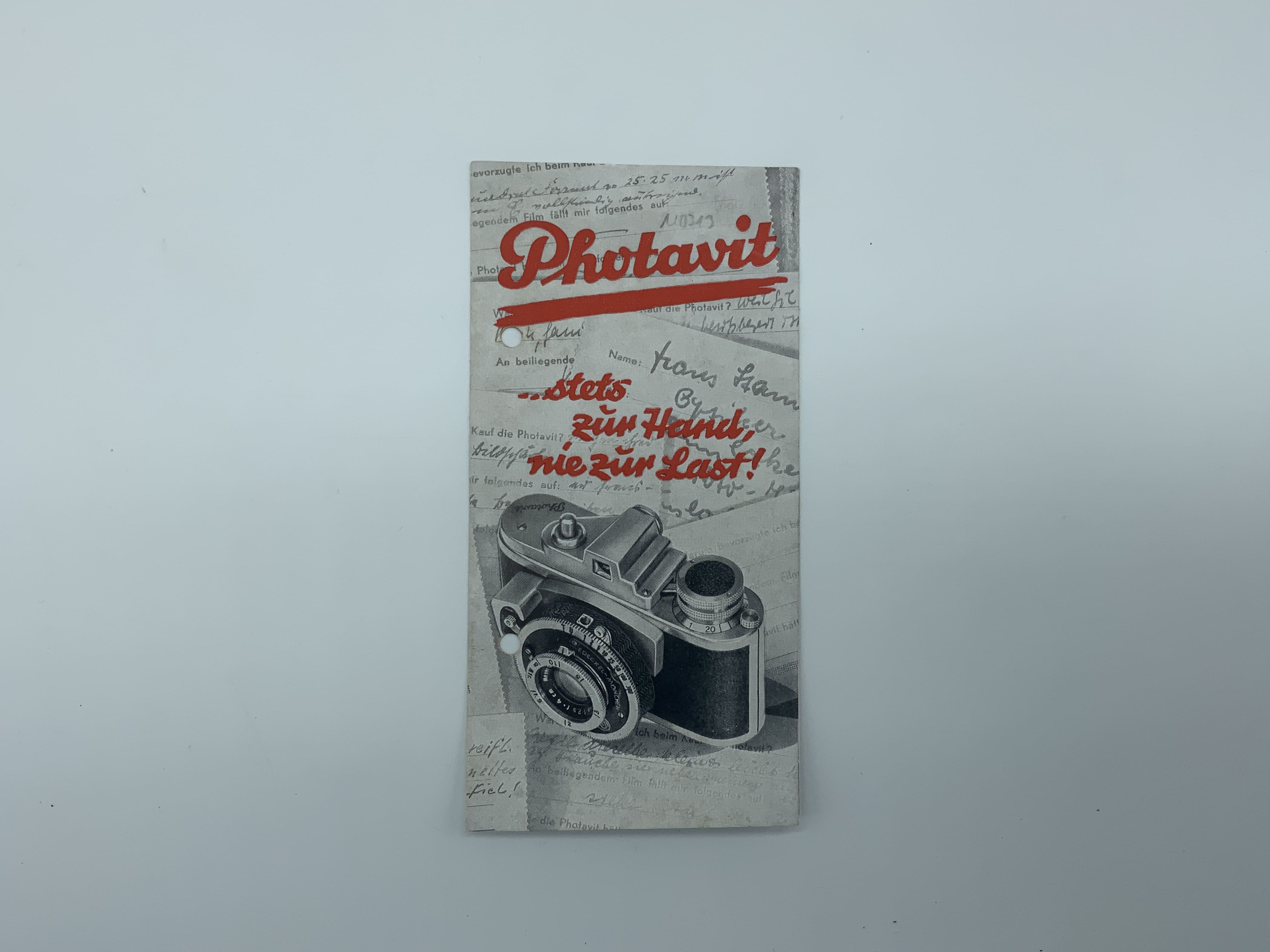 Photavit always at hand, never a burden. Brochure German