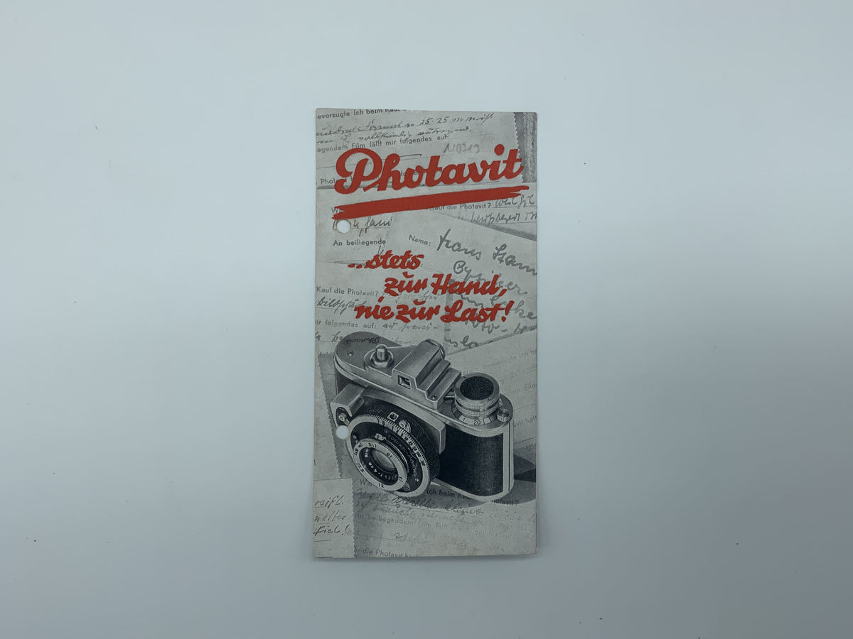 Photavit always at hand, never a burden. Brochure German