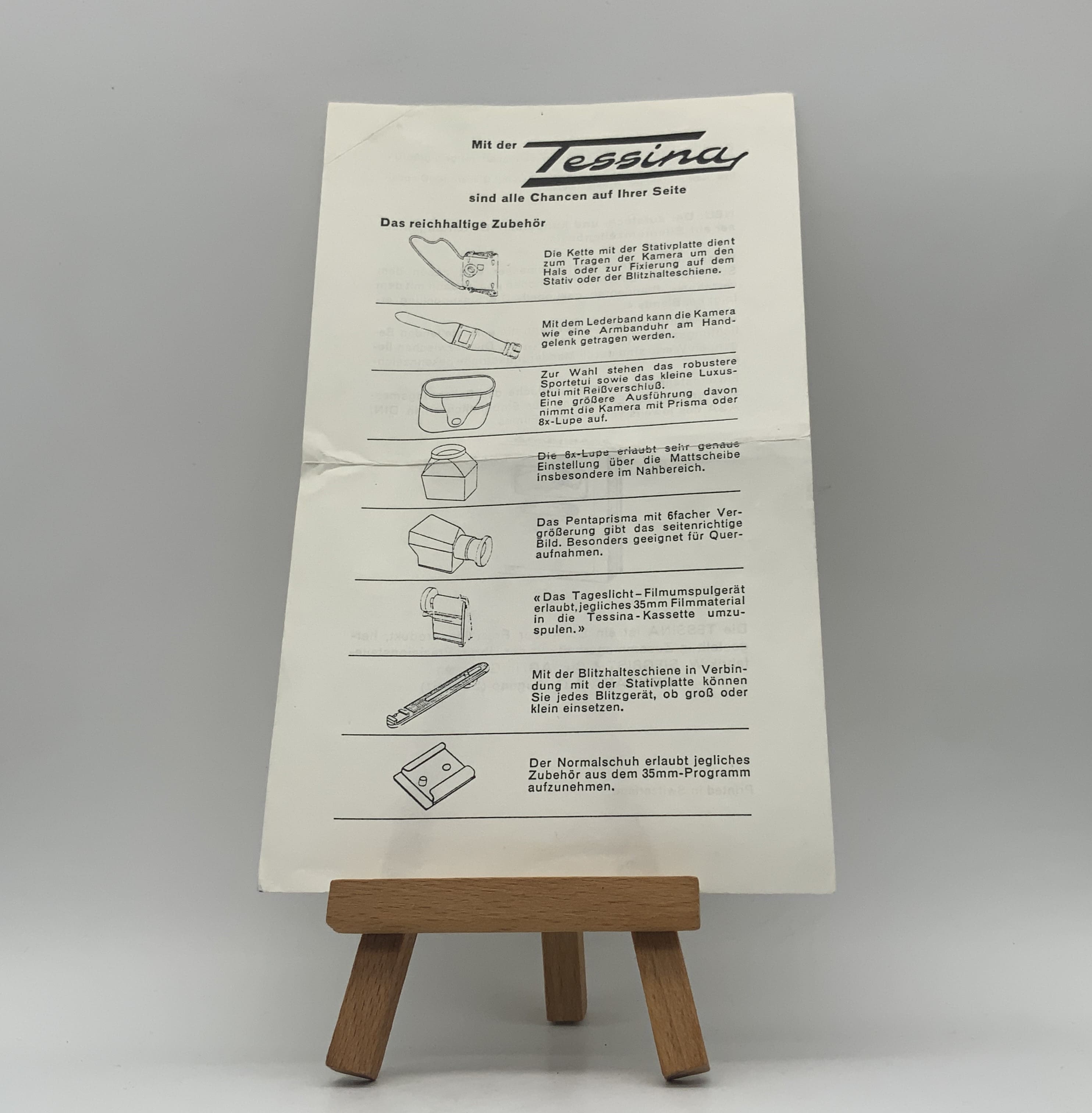 Tessina The extensive accessories flyer German