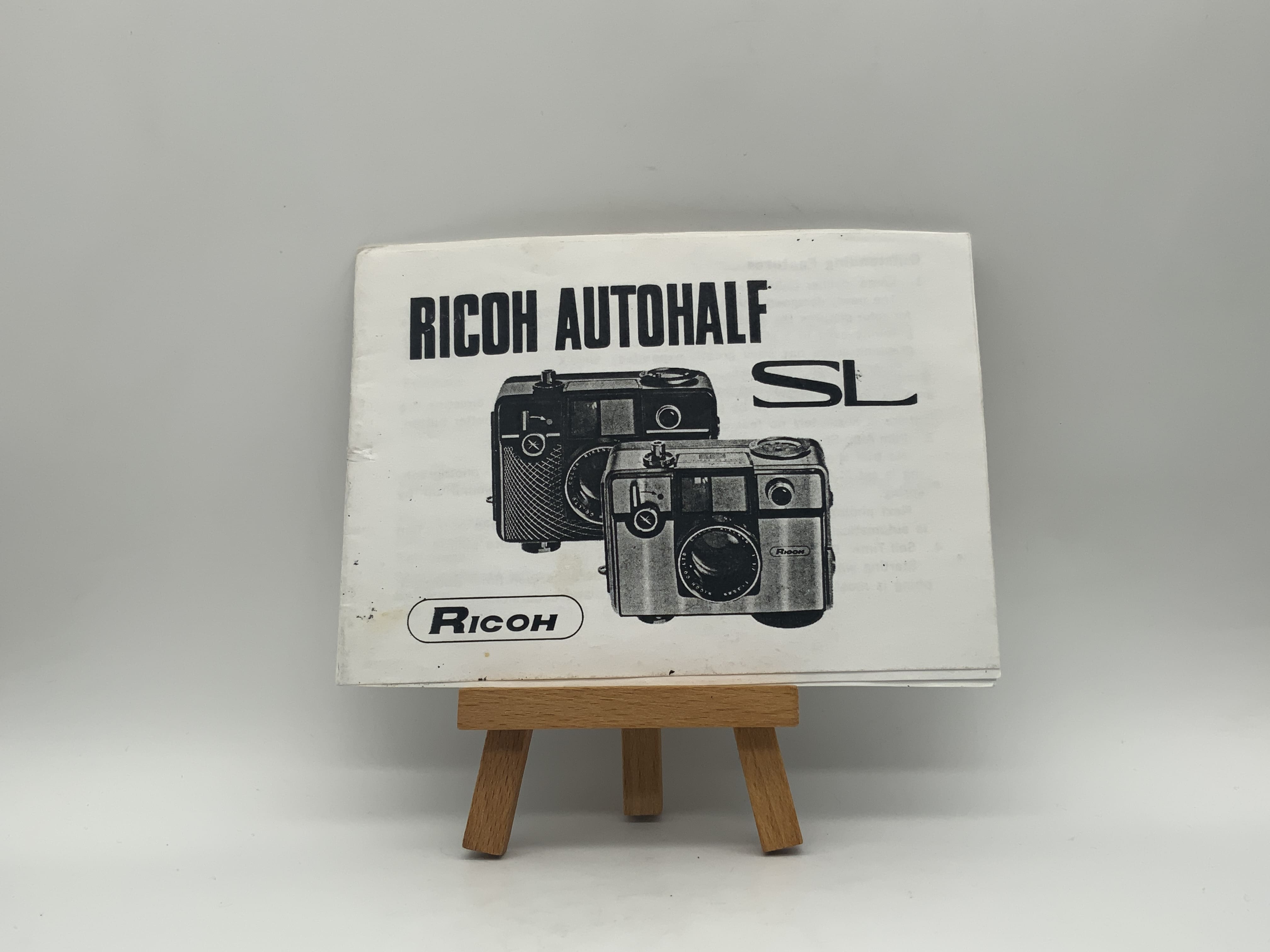 Ricoh Autohalf SL User Manual English