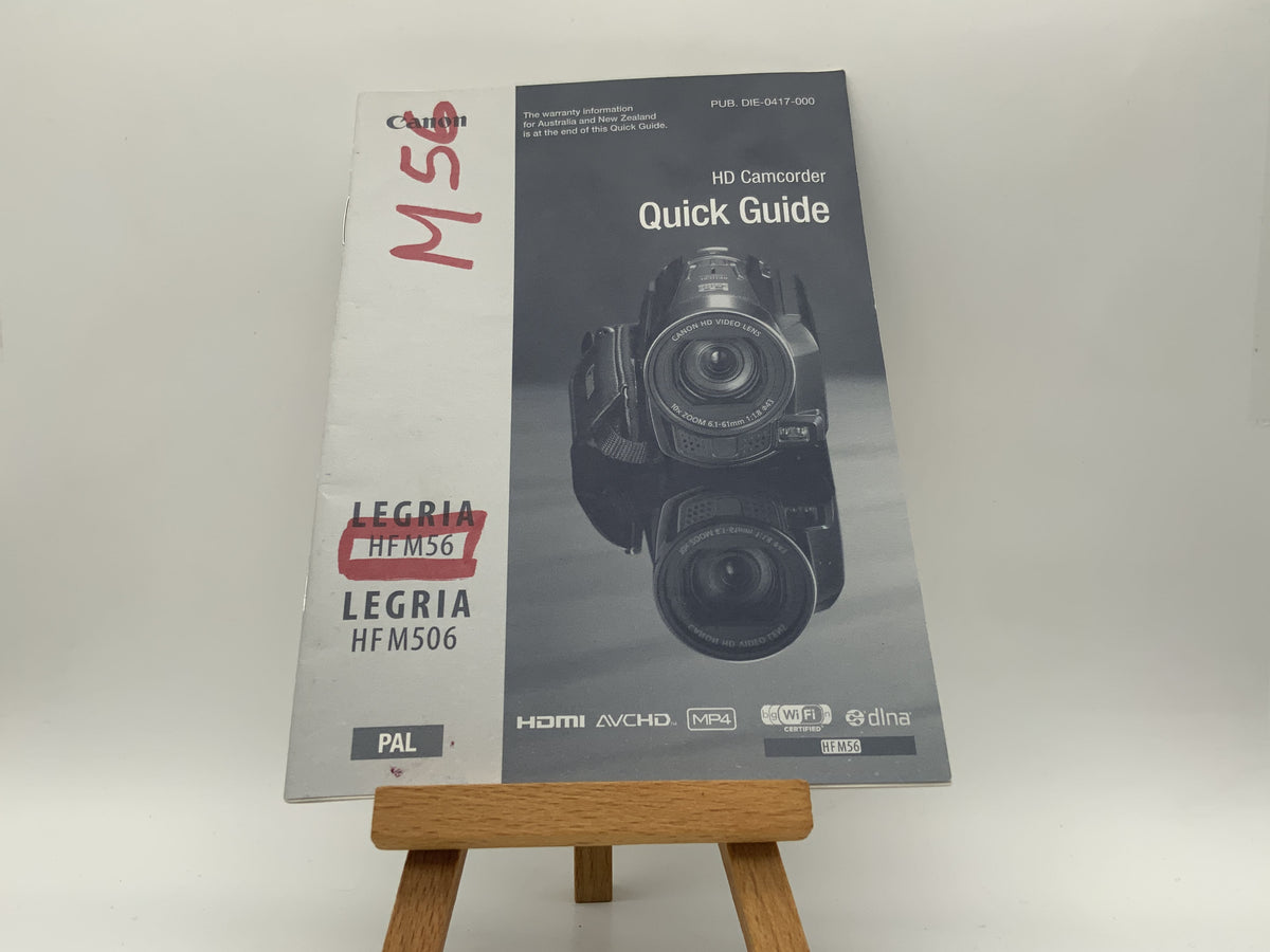 Guide de démarrage rapide Canon Legria HF M56 / M506 - Manuel d'utilisation (allemand)