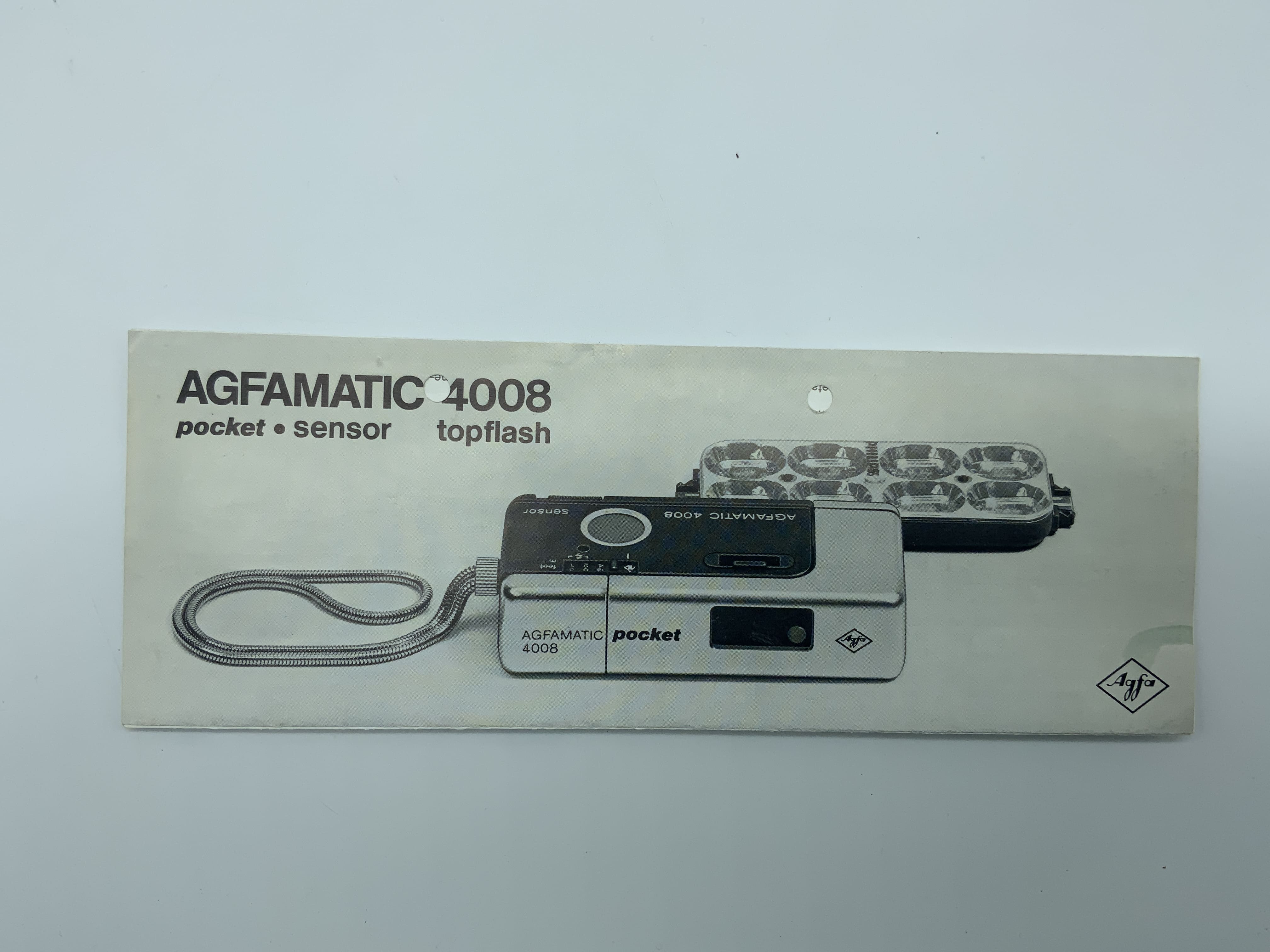Agfa Agfamatic 4008 pocket sensor topflash operating instructions German