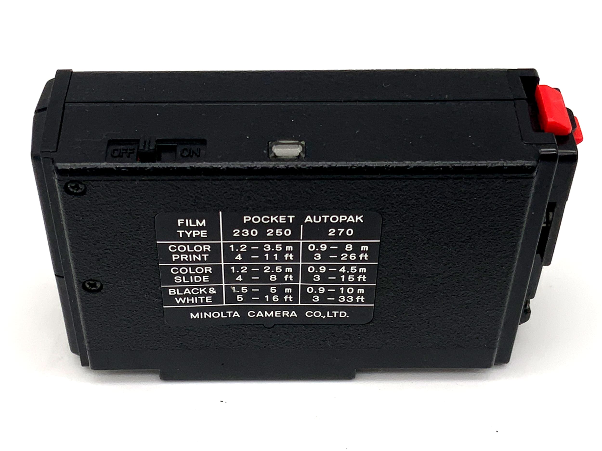 Flash Minolta Pocket Flash 25 pour appareil photo Pocket Autopak