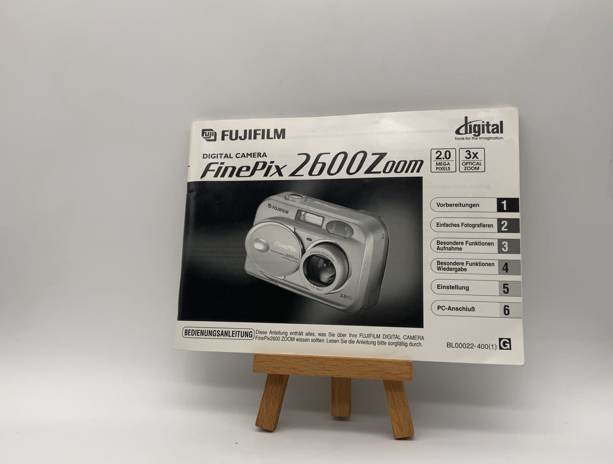 Manuel d'utilisation du Fujifilm FinePix 2600 Zoom (allemand)