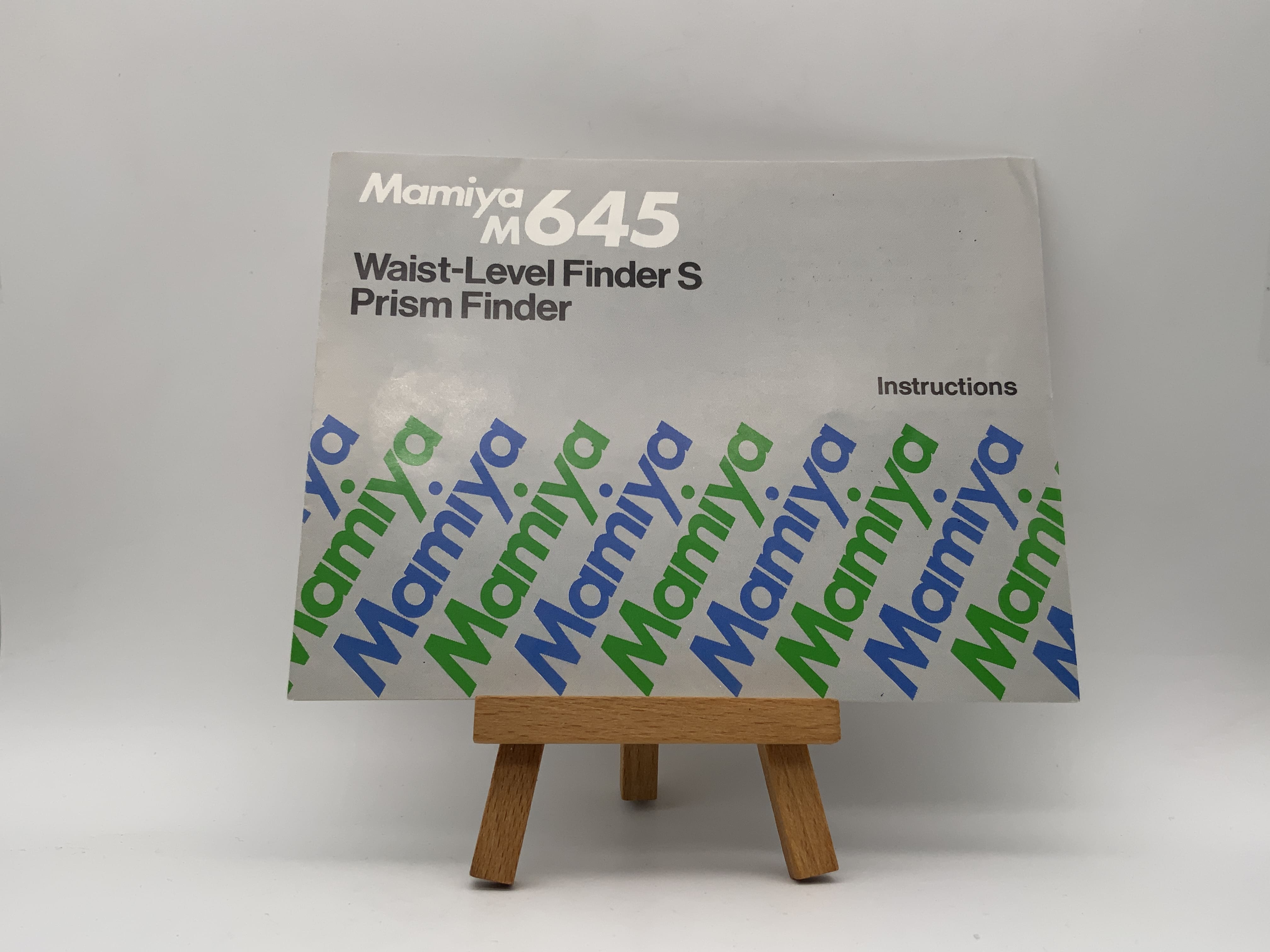 Mamiya M 645 Waist-Level Finder S Prism Finder User Manual English