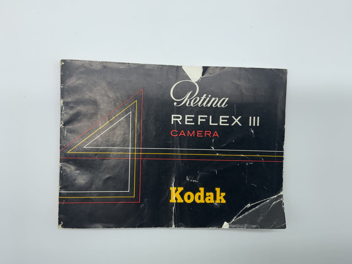 Manuel d'utilisation de l'appareil photo Kodak Retina Reflex III (allemand)
