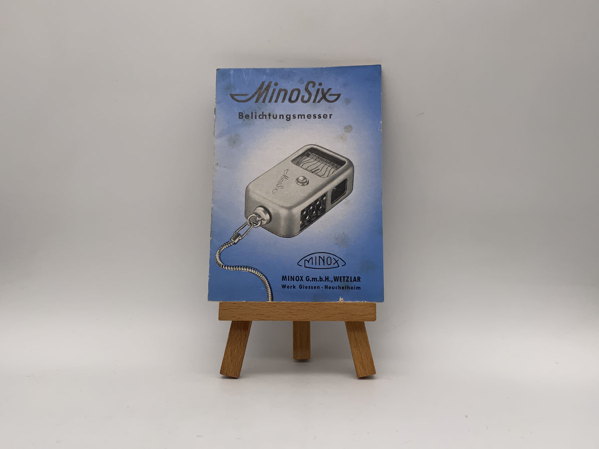 Manuel d'utilisation du posemètre Minox Mino Six (allemand)