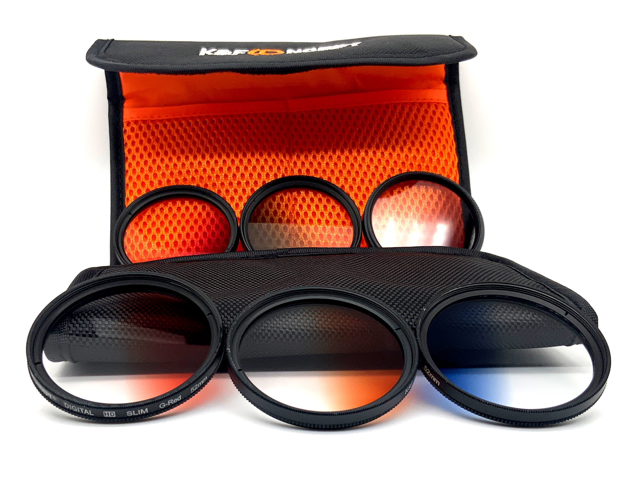 K&F Concept 6x Filterset Verlaufsfilter G-Orange/Red/Blue/Green/Purple/Grey 52mm