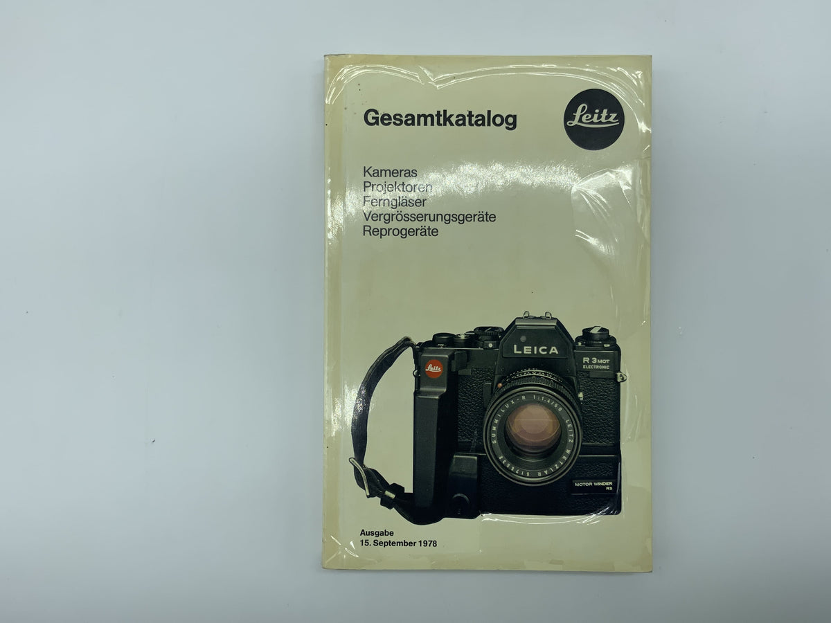 Catalogue complet Leitz Wetzlar, 15 septembre 1978, catalogue allemand