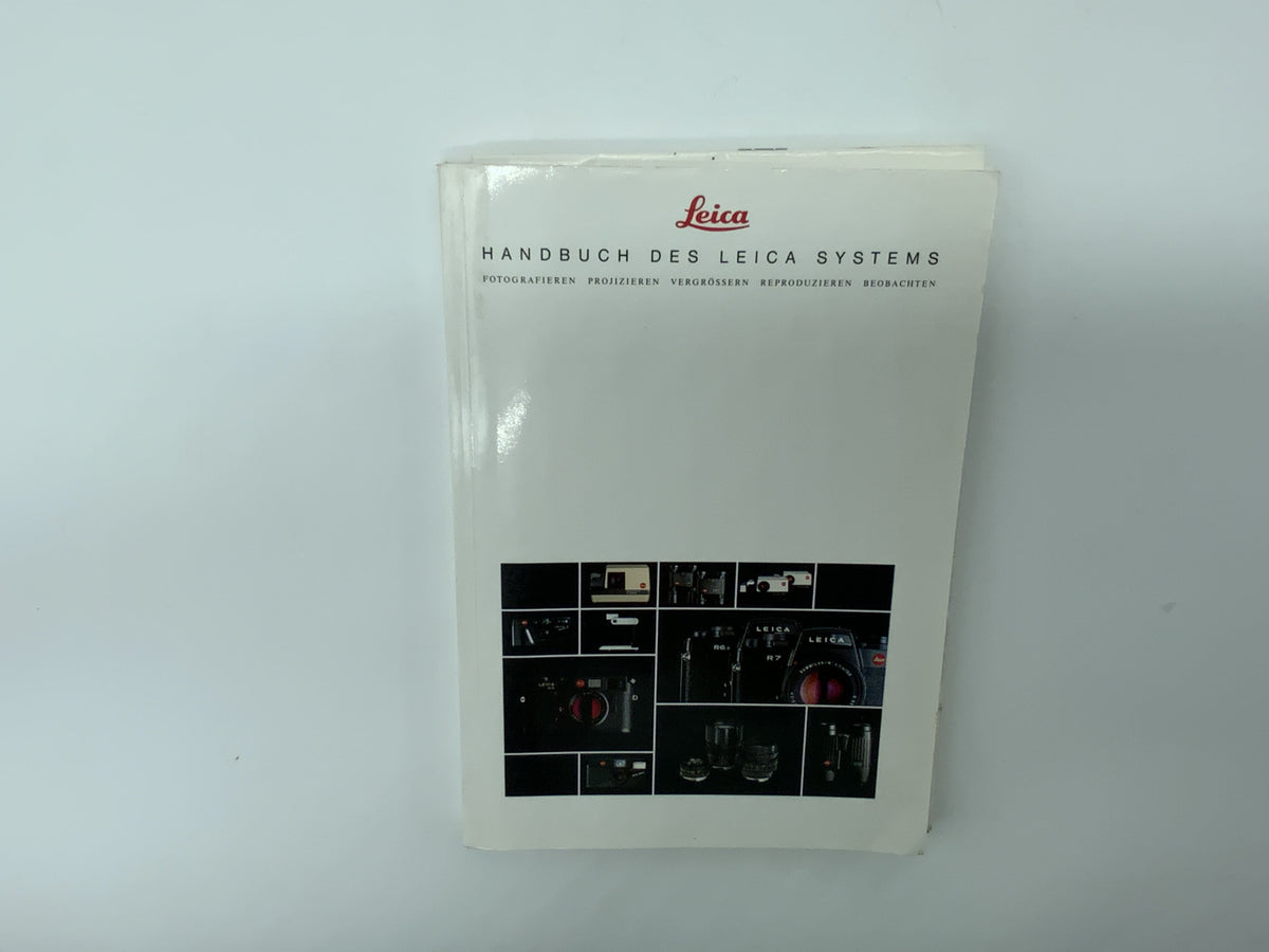 Manuel Leitz du système Leica, janvier 1994, catalogue allemand