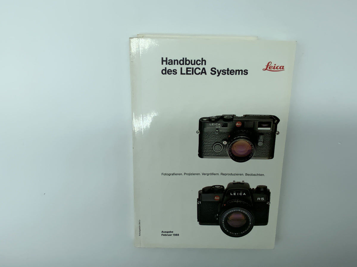 Manuel Leitz du système Leica, catalogue de février 1988 (allemand)