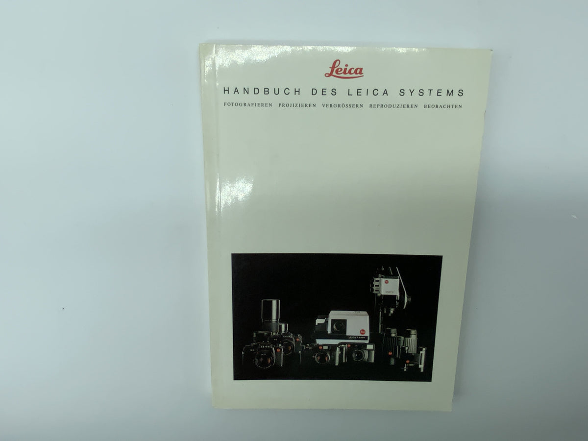 Manuel Leitz du système Leica, catalogue de décembre 1989 (allemand)
