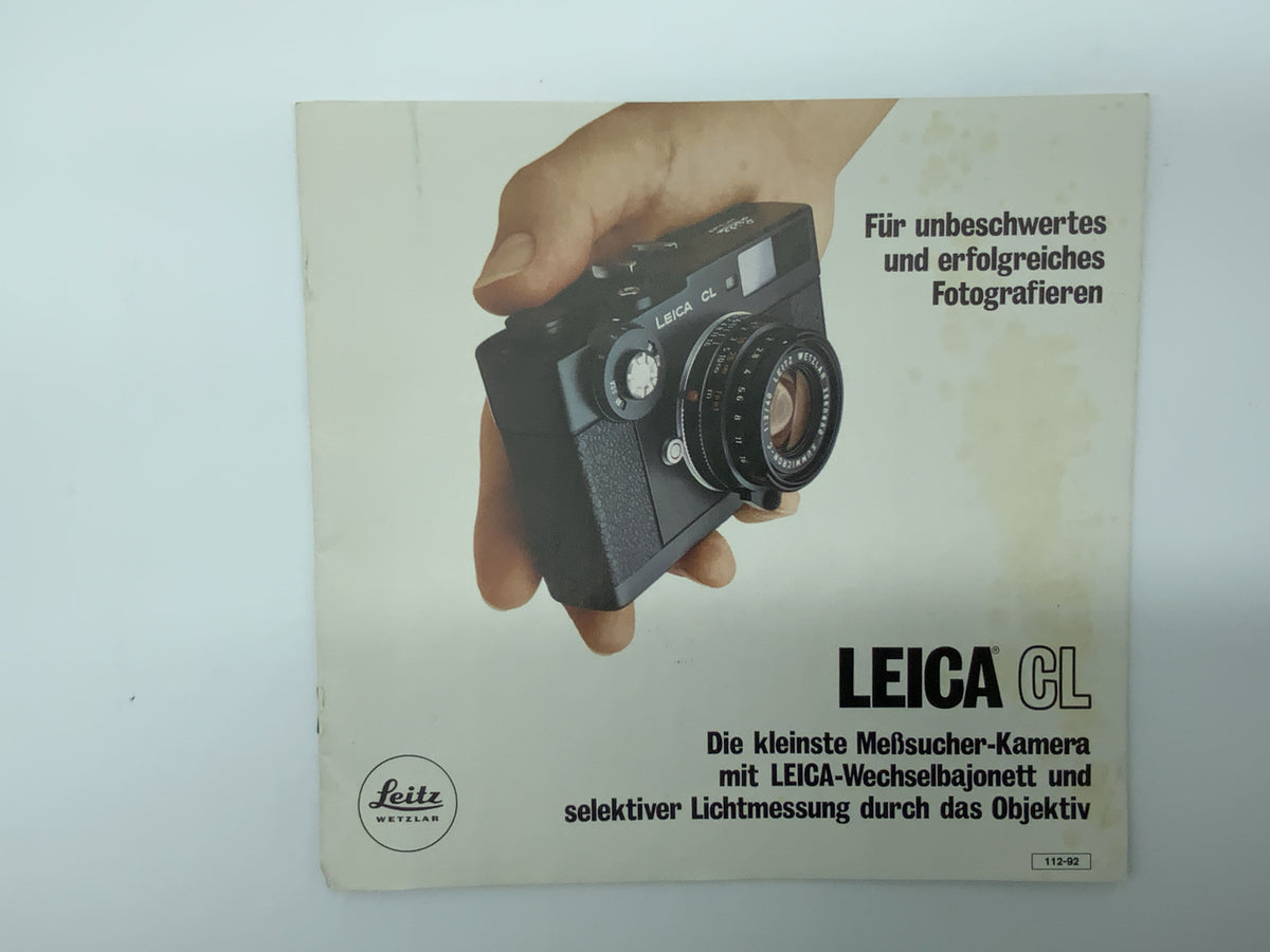 Catalogue Leitz Leica CL (allemand)