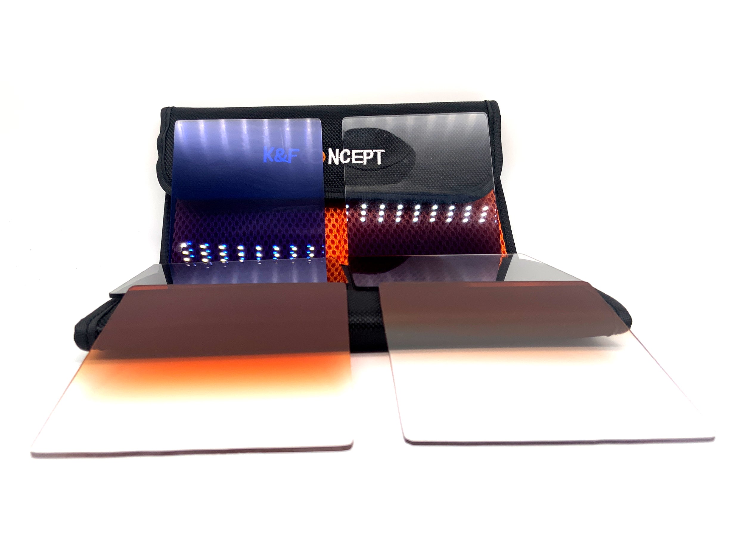 K&F Concept 6er Set Farbfilter Blue/Grey+Verlauf Blue/Brown/Red/Orange 85X95mm
