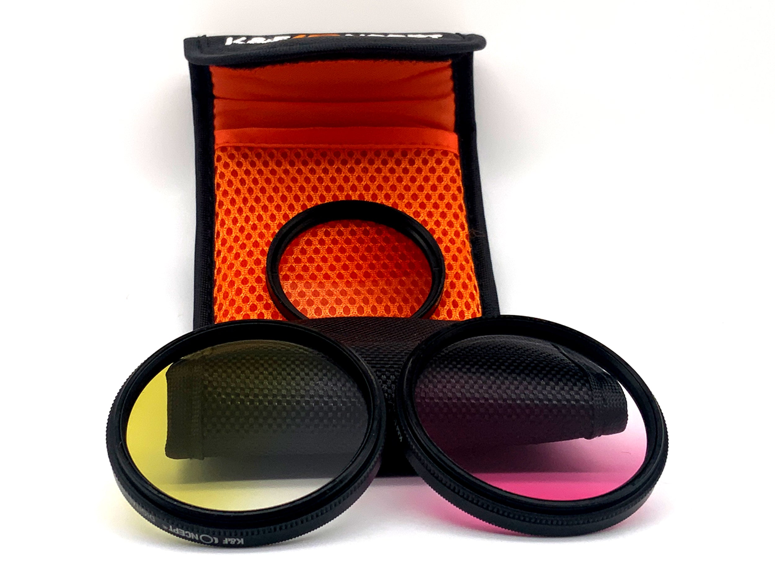 K&F Concept Verlaufsfilter 3er Set Digital HD Slim G-Pink/Brown/Yellow+Case 52mm