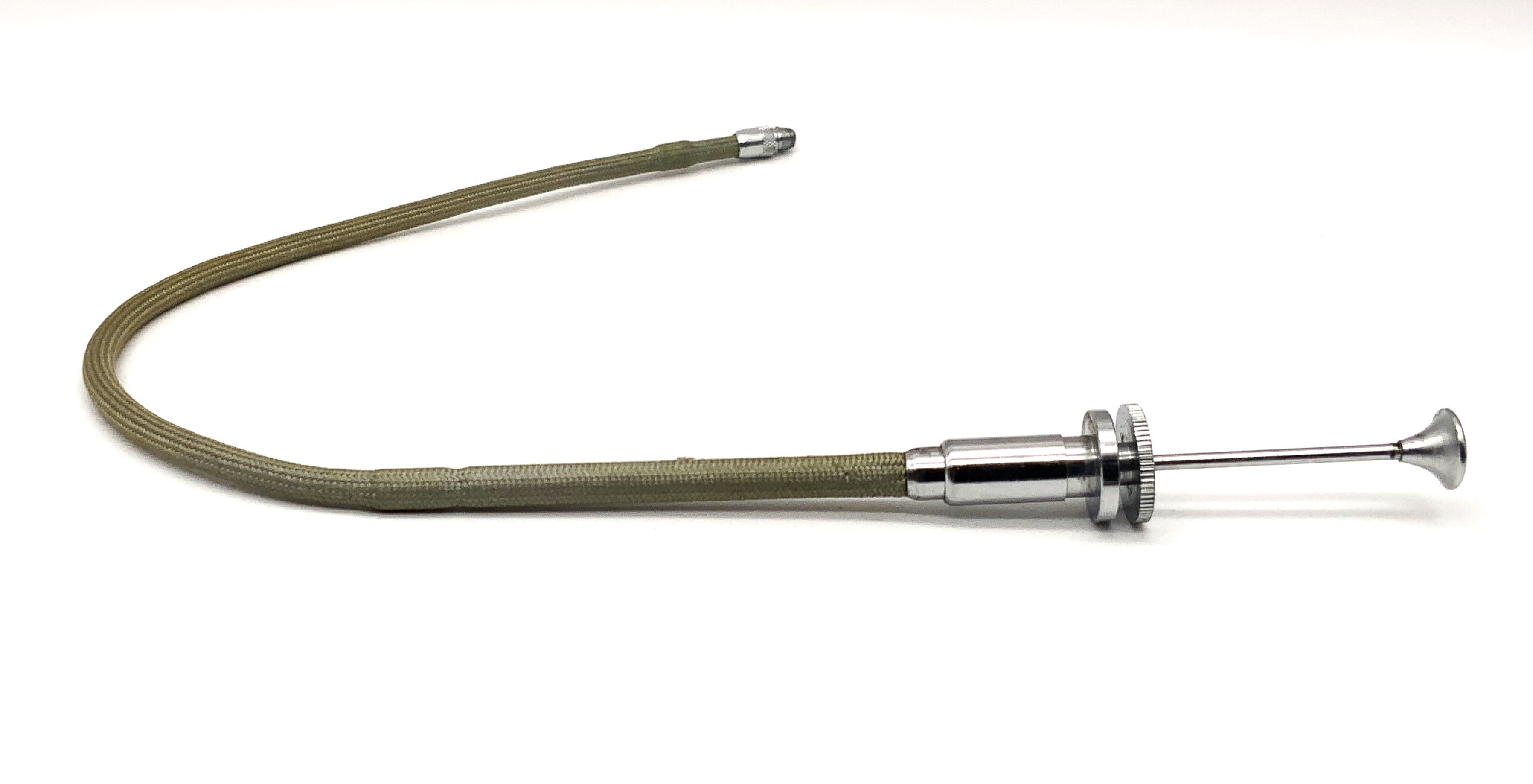 Déclencheur à câble argenté, env. 22-23 cm, avec mécanisme de verrouillage, déclencheur à distance