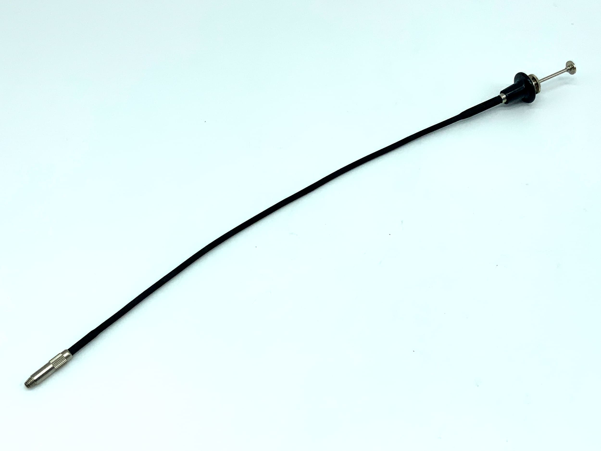 Déclencheur à distance noir, environ 25 cm, avec mécanisme de verrouillage.