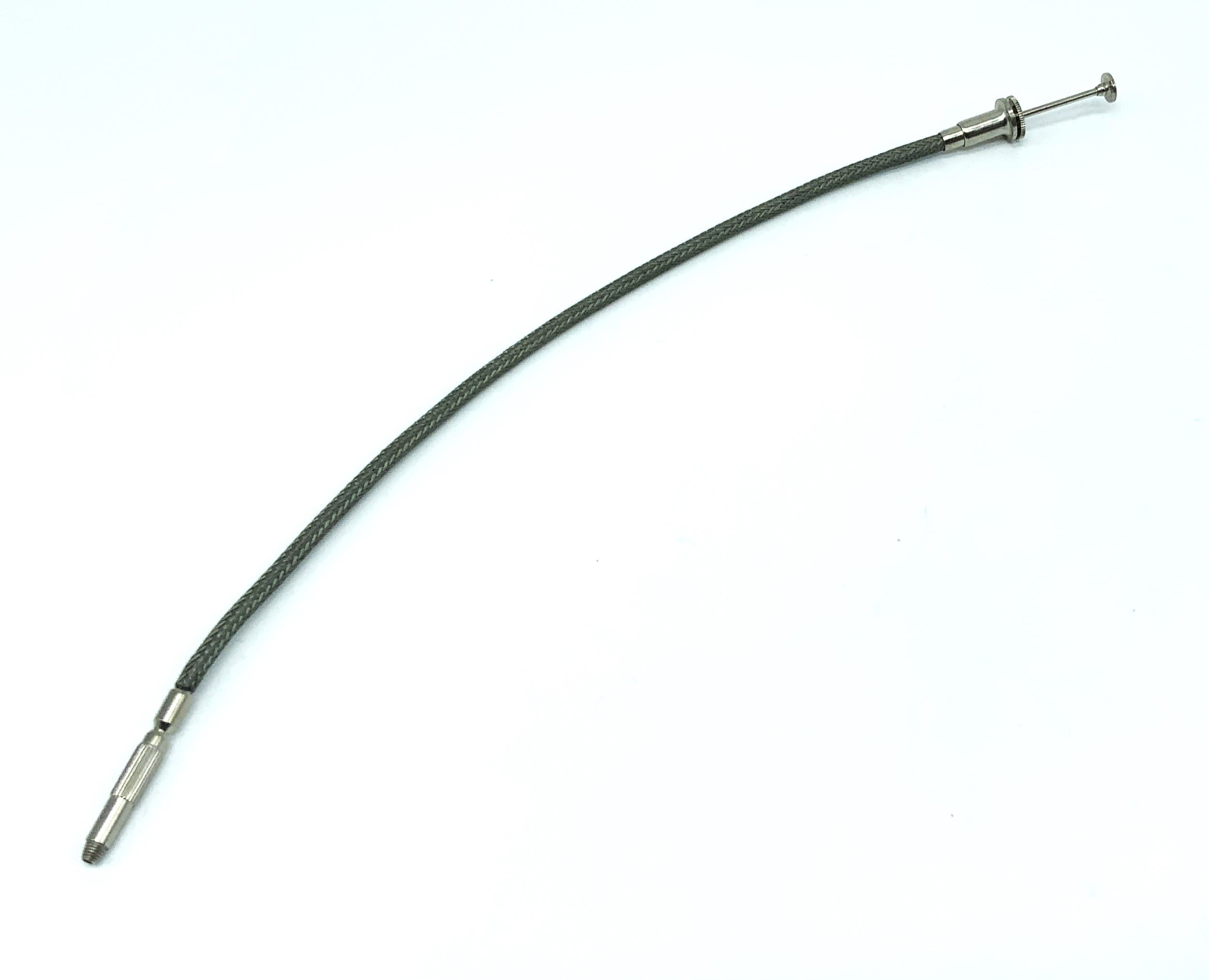 Déclencheur à câble argenté, env. 25 cm, avec mécanisme de verrouillage, déclencheur à distance