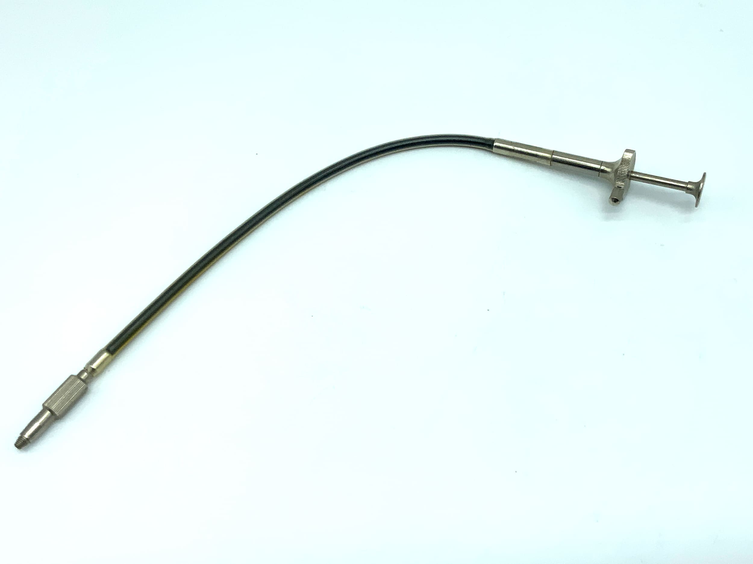 Déclencheur à câble argenté, env. 25 cm, avec mécanisme de verrouillage, déclencheur à distance