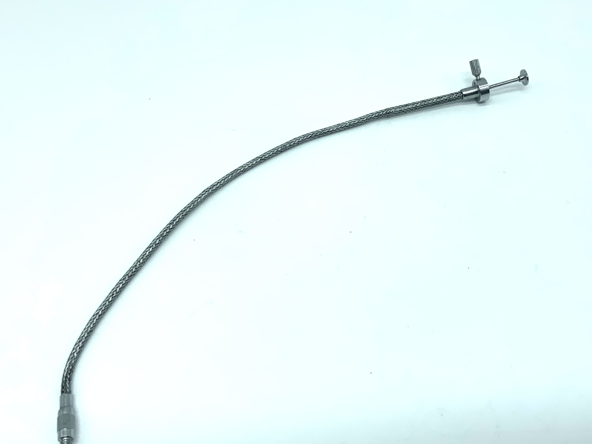 Déclencheur à câble argenté, env. 25 cm, avec mécanisme de verrouillage, déclencheur à distance