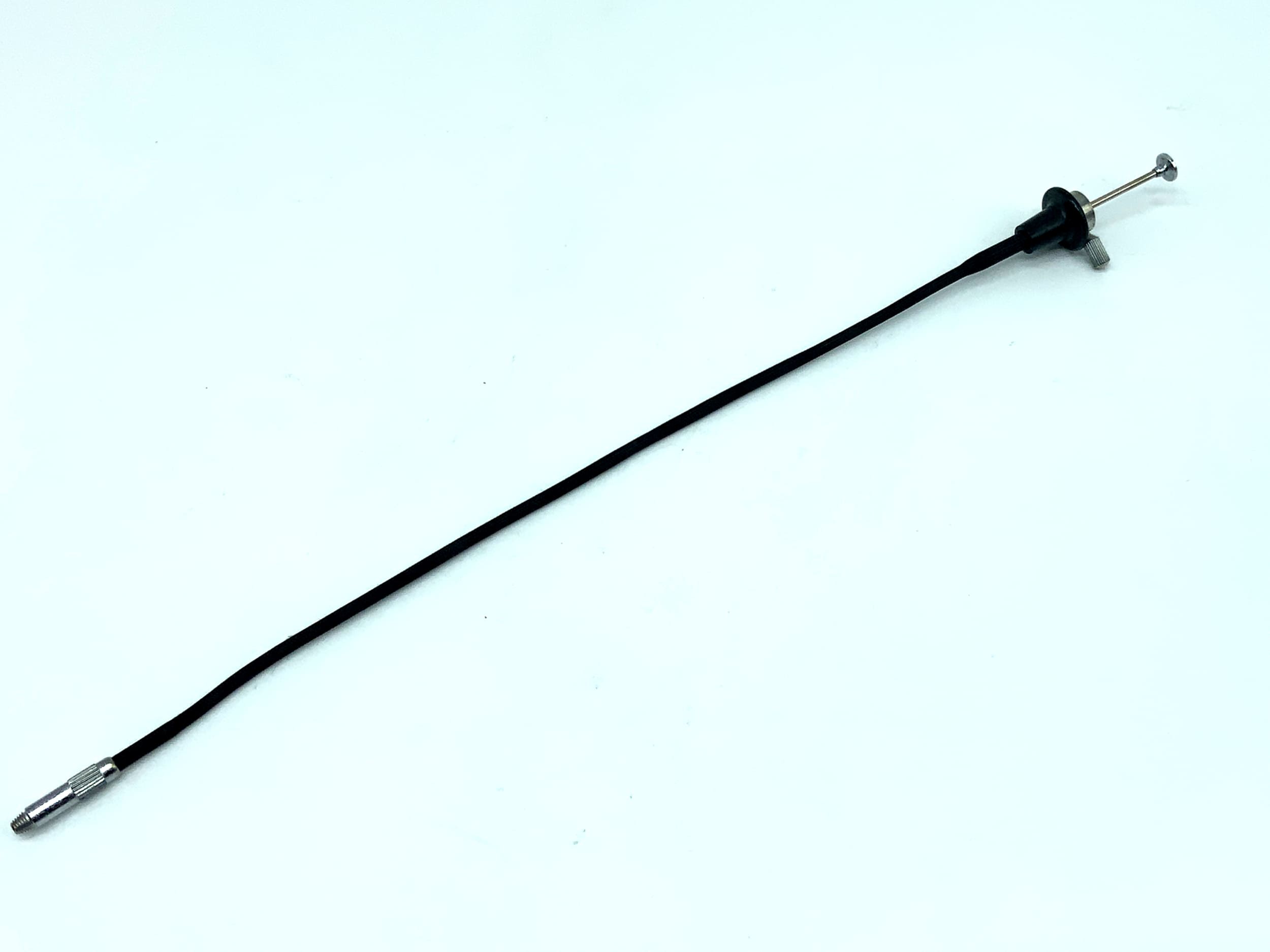 Déclencheur à distance noir, environ 25 cm, avec mécanisme de verrouillage.