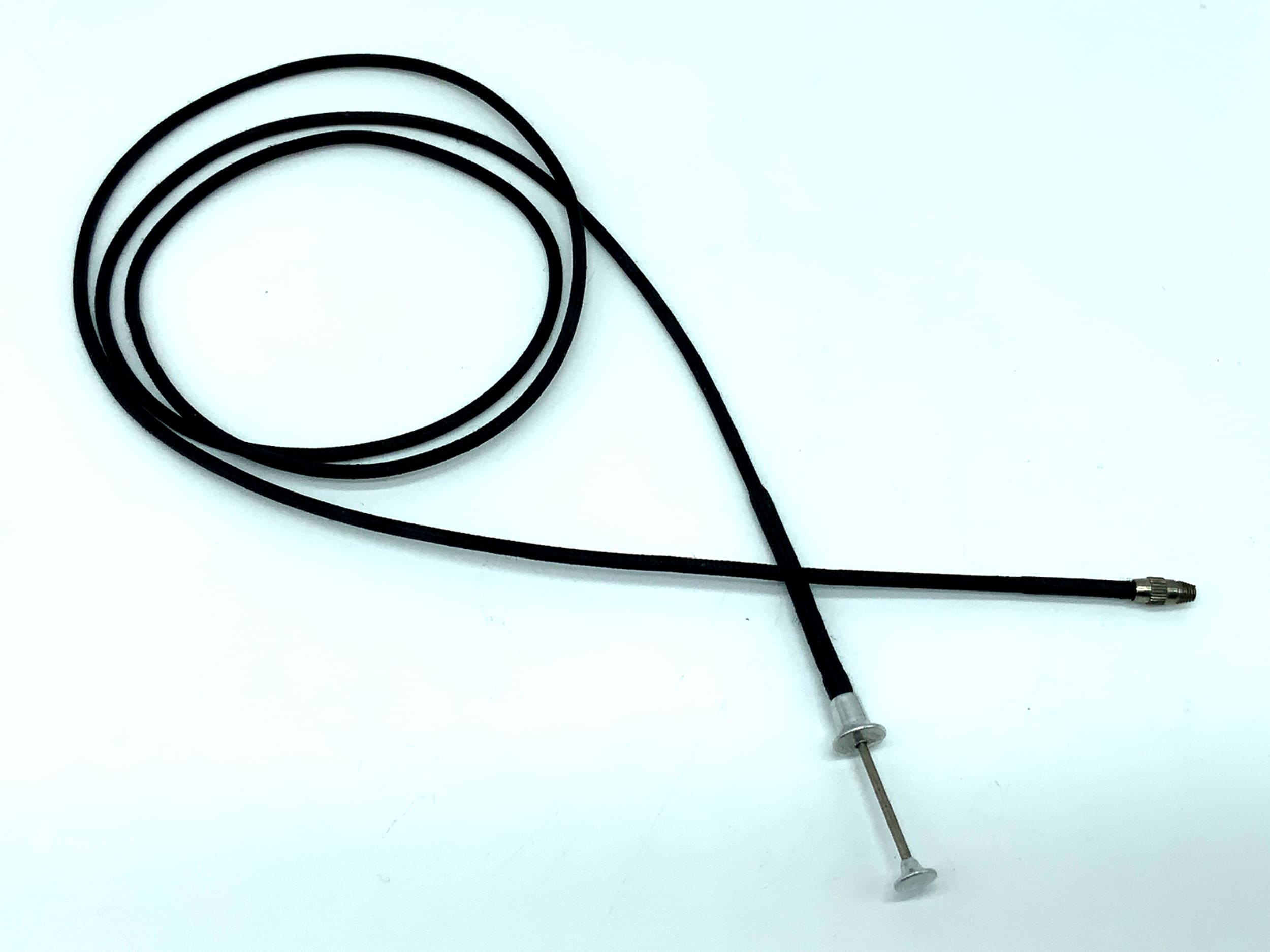 Black cable release, approx. 100cm, remote release, cable release