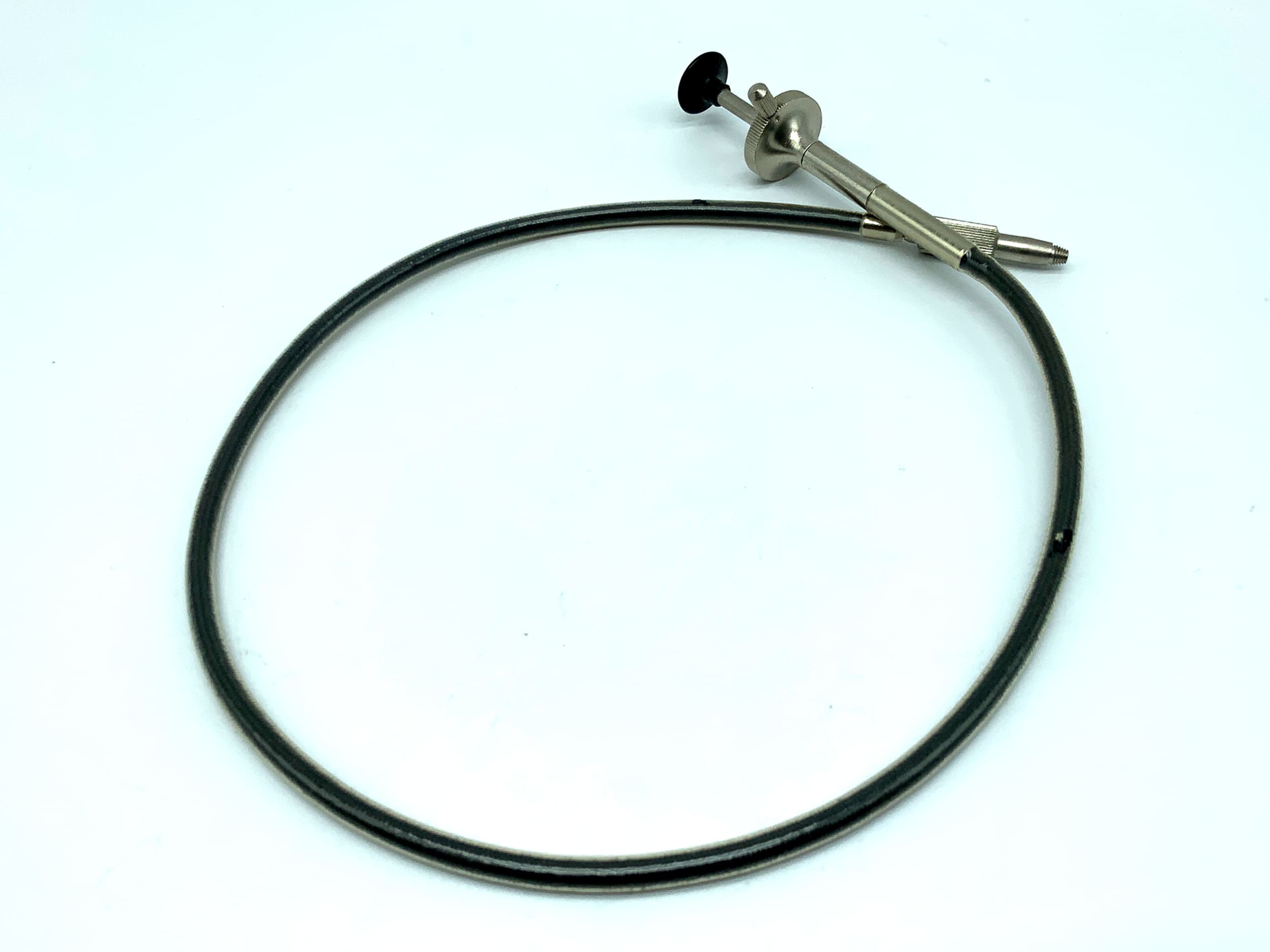 Grey cable release, approx. 50cm, with locking mechanism, remote release cable release